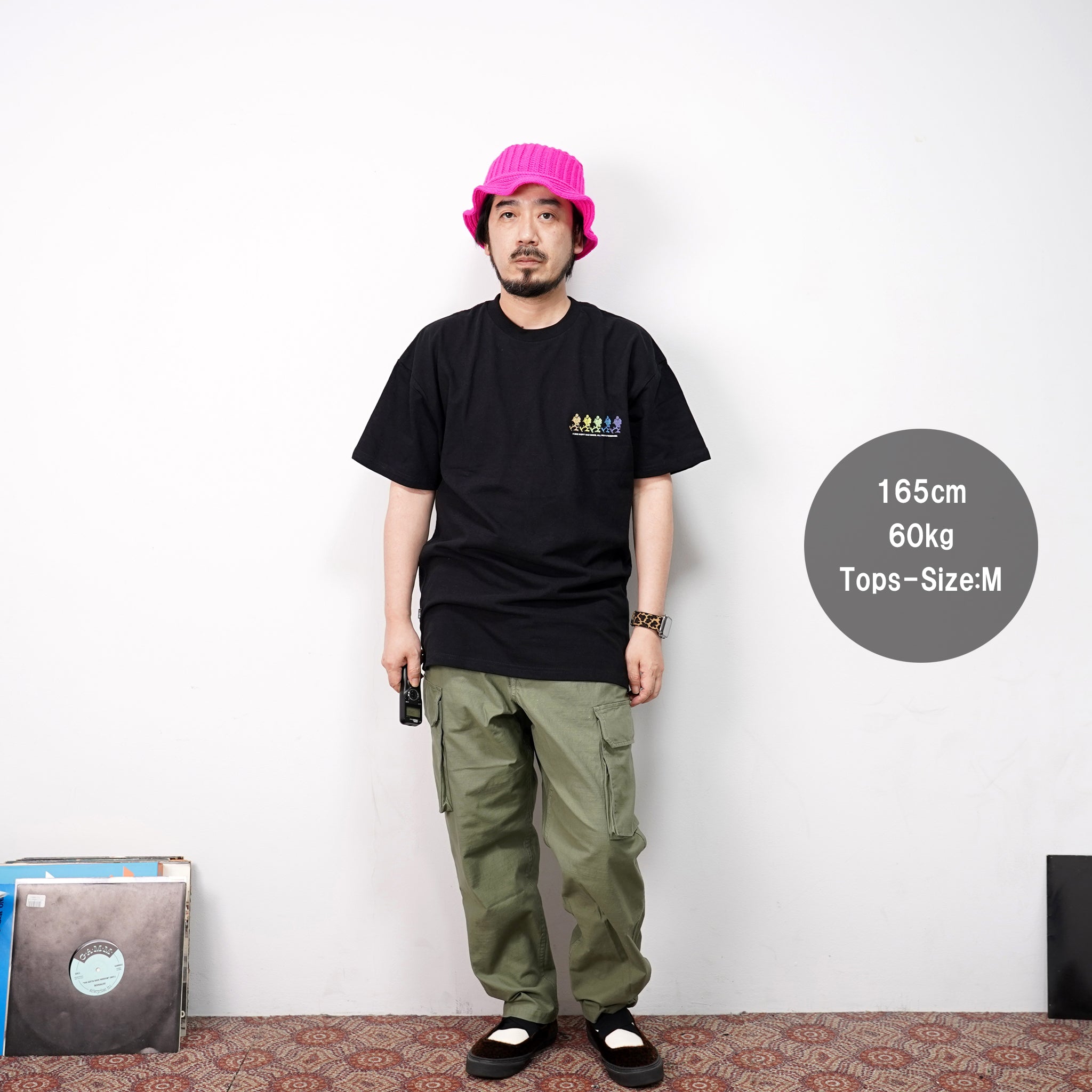 HL-0023 | Bucket Hat – Black / Flo Pink / Flo Green | HIGHLAND 2000【ネコポス選択可能】