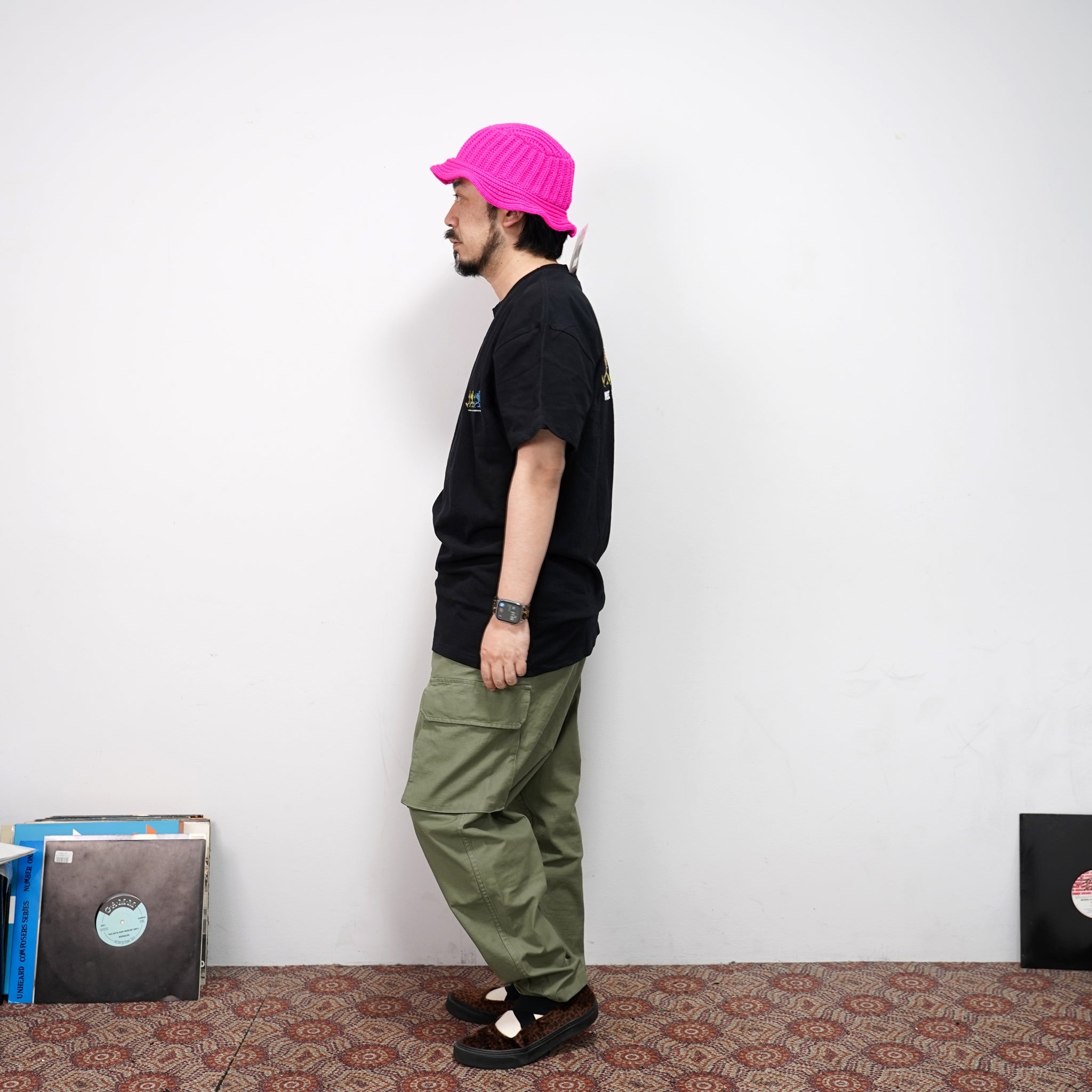 HL-0023 | Bucket Hat – Black / Flo Pink / Flo Green | HIGHLAND 2000【ネコポス選択可能】