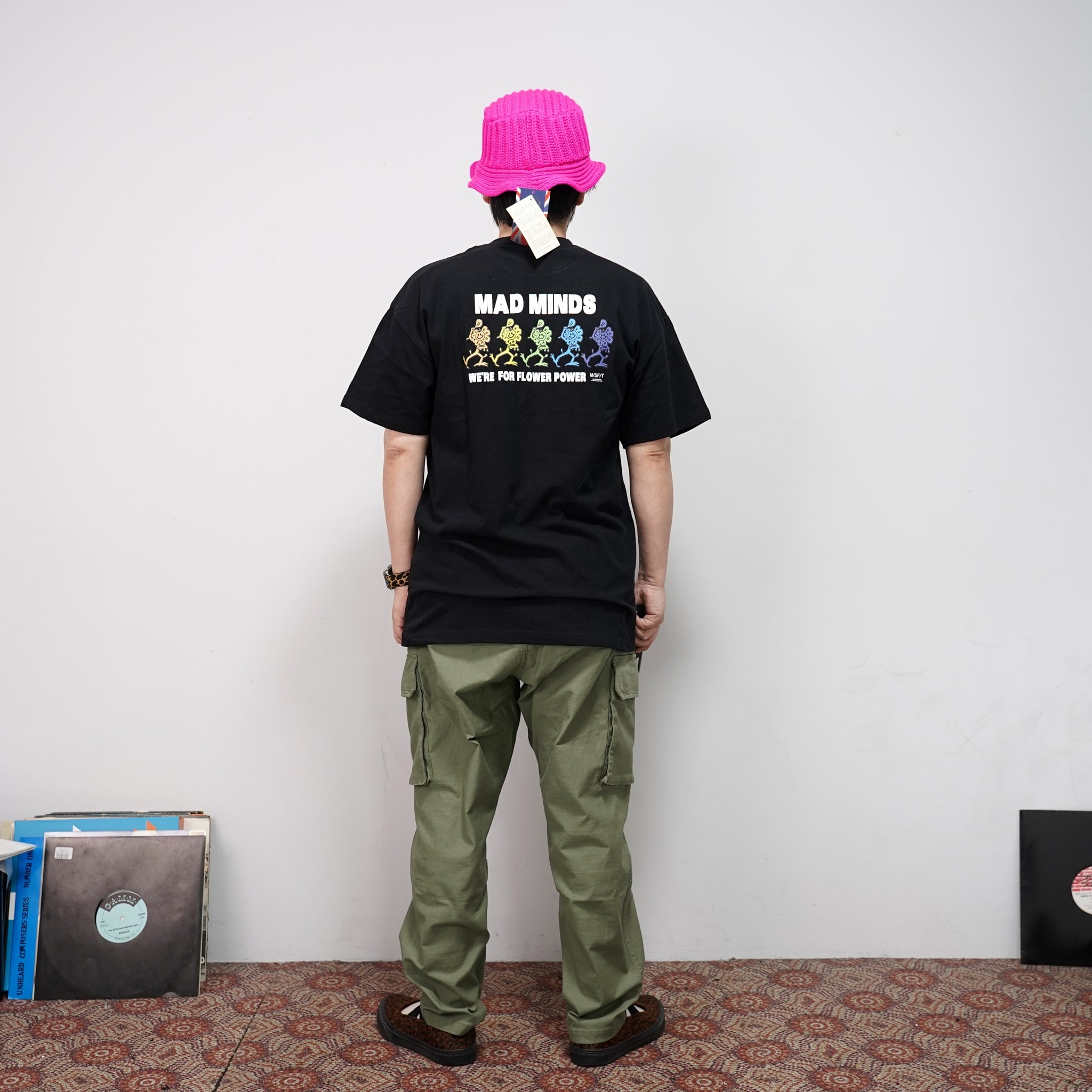 HL-0023 | Bucket Hat – Black / Flo Pink / Flo Green | HIGHLAND 2000【ネコポス選択可能】