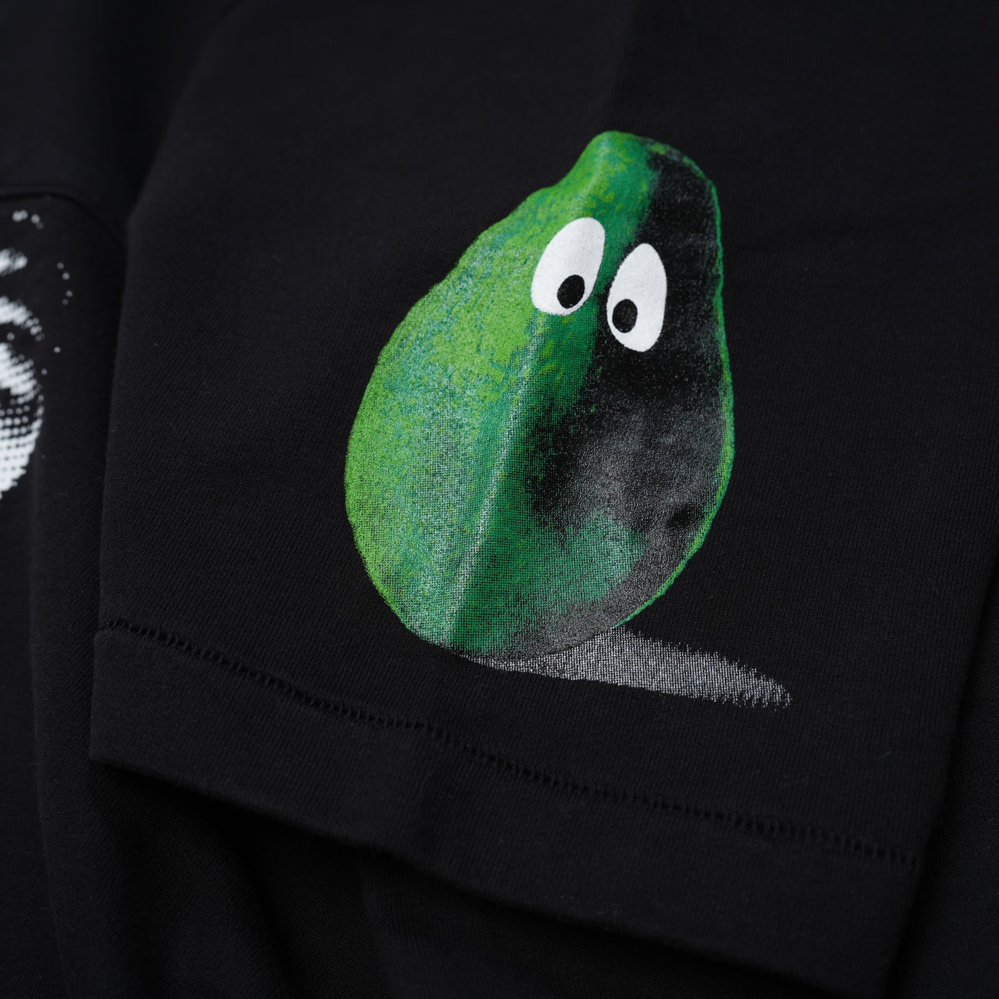 M25701black | French Terry SS Pocket Tee w Print | Color:Black【MONITALY_モニタリー】【archive】
