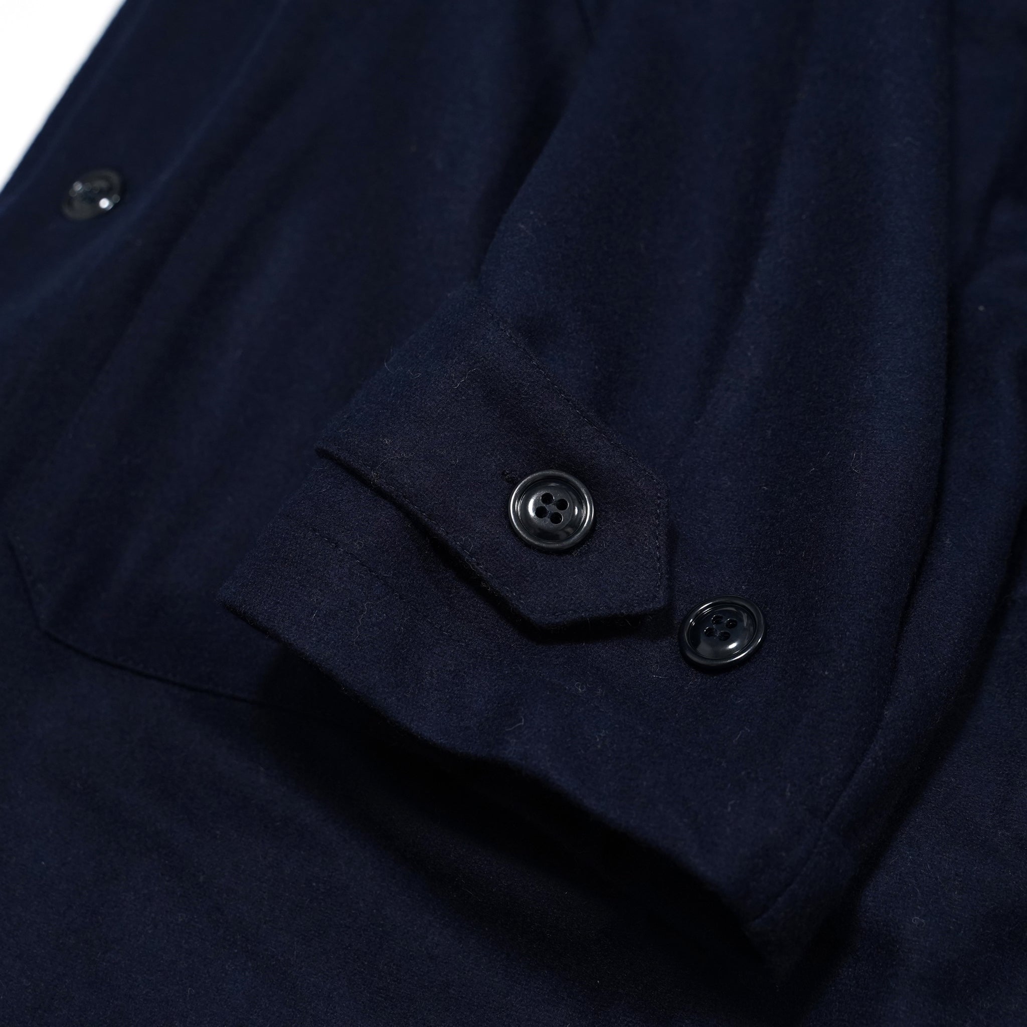 No:M30007B | Name:Horse Keeper Shop Coat | Color:Wool Flannel Solid Navy【MONITALY_モニタリー】【archive】