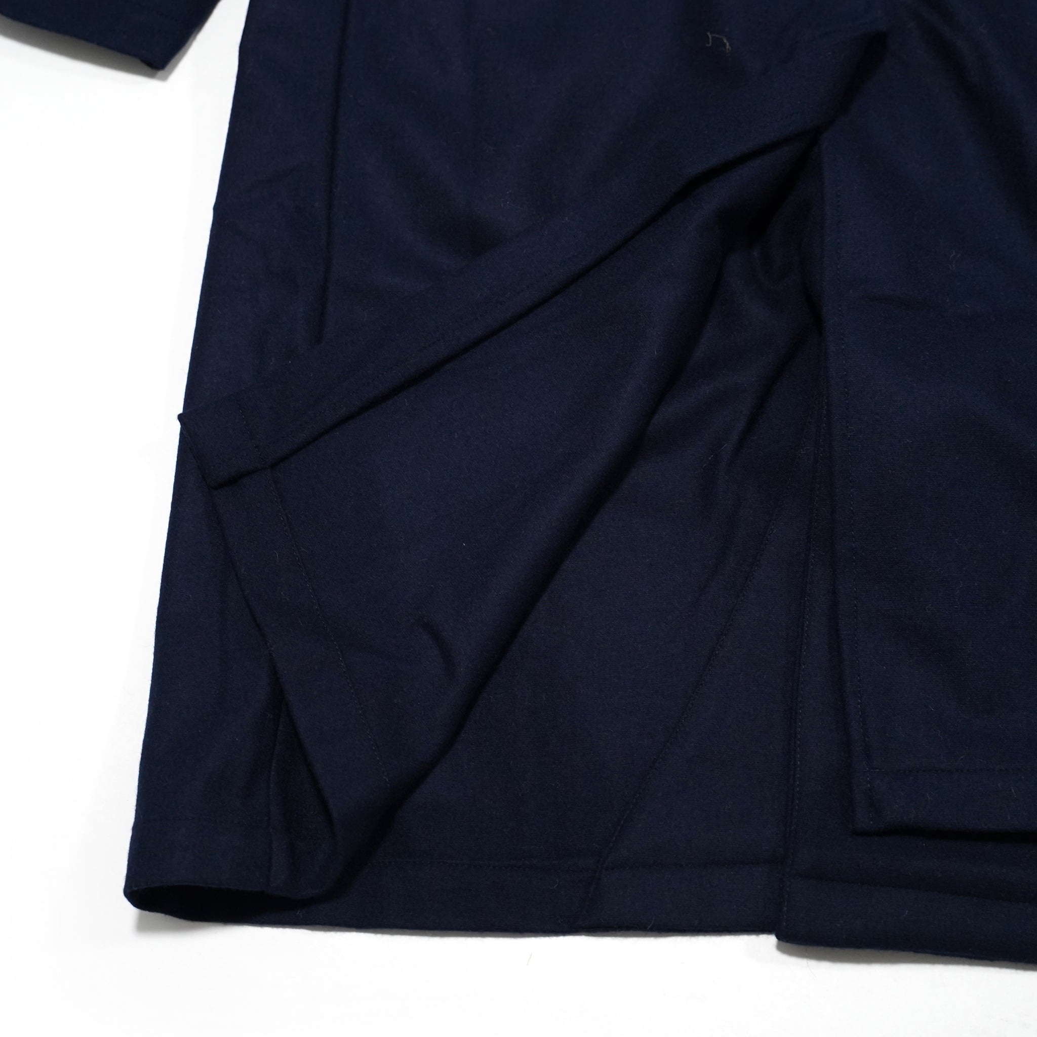 No:M30007B | Name:Horse Keeper Shop Coat | Color:Wool Flannel Solid Navy【MONITALY_モニタリー】【archive】