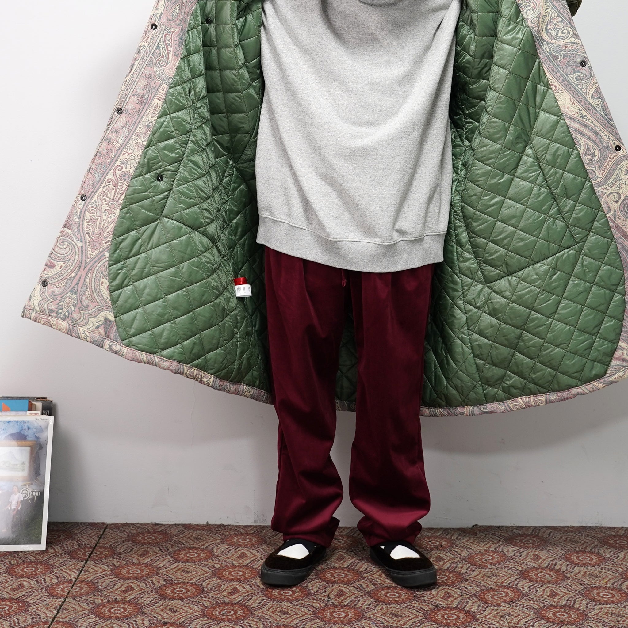 M30018 | Insulated Duffle Coat | Color:Vintage Us Army Parachute X Betro Paisley | Size:40/42【MONITALY_モニタリー】【archive】