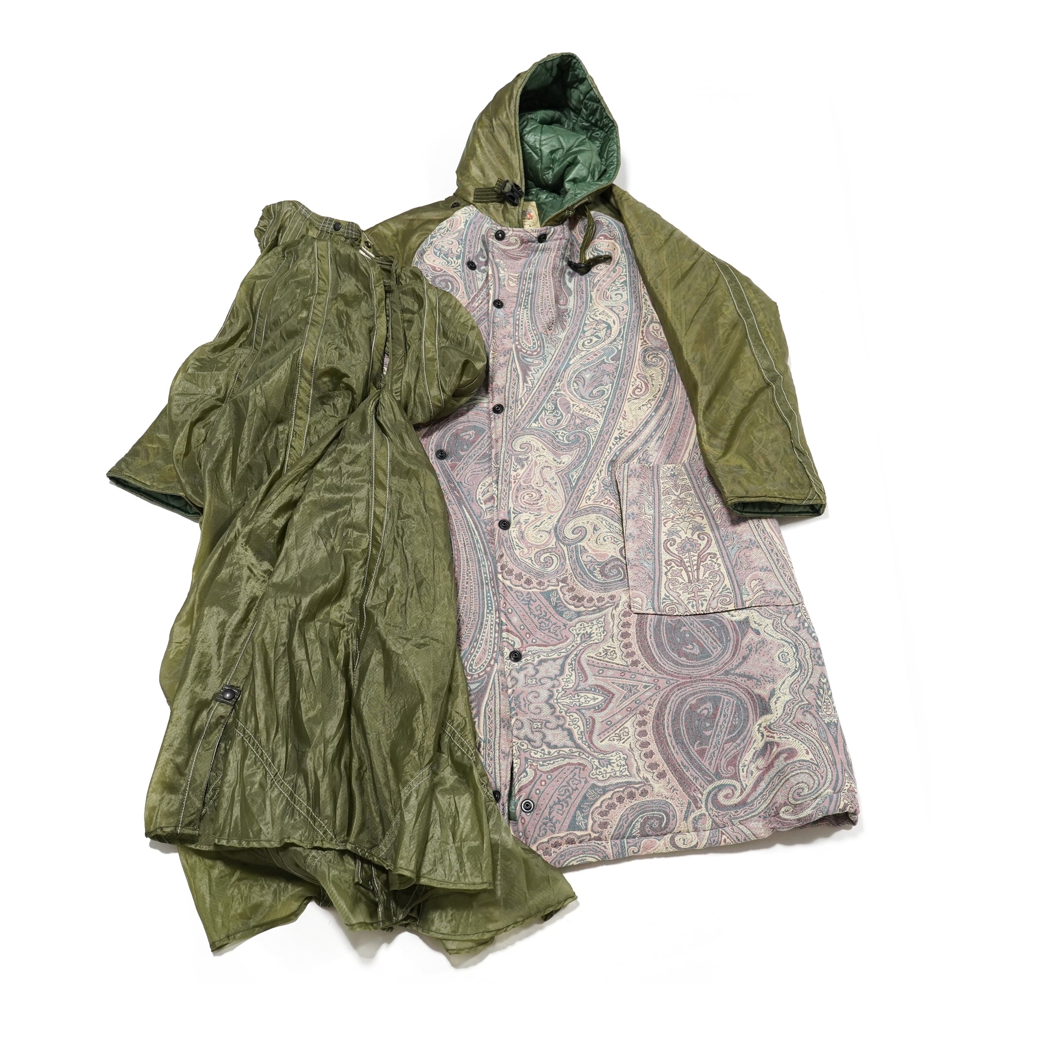 M30018 | Insulated Duffle Coat | Color:Vintage Us Army Parachute X Betro Paisley | Size:40/42【MONITALY_モニタリー】【archive】