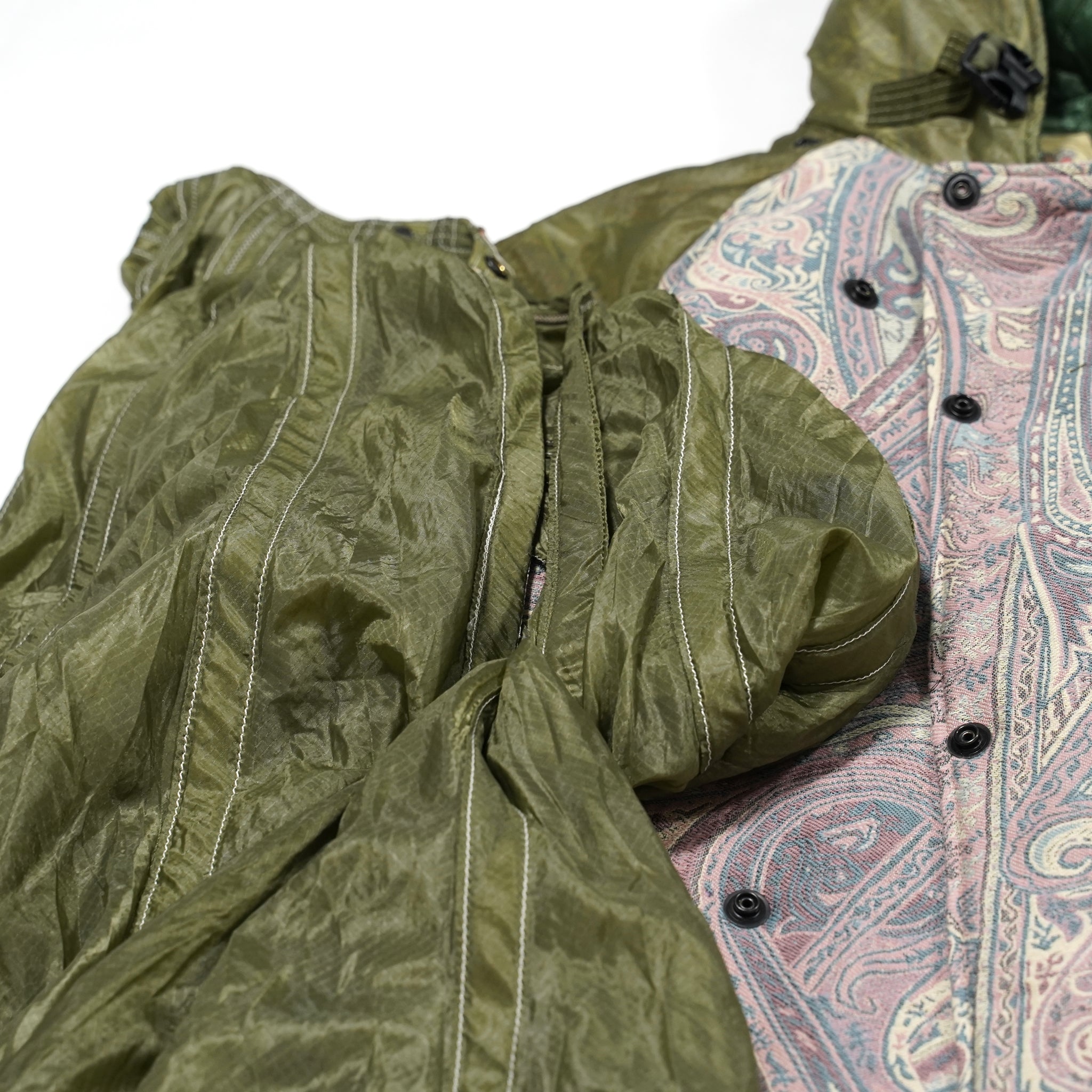 M30018 | Insulated Duffle Coat | Color:Vintage Us Army Parachute X Betro Paisley | Size:40/42【MONITALY_モニタリー】【archive】