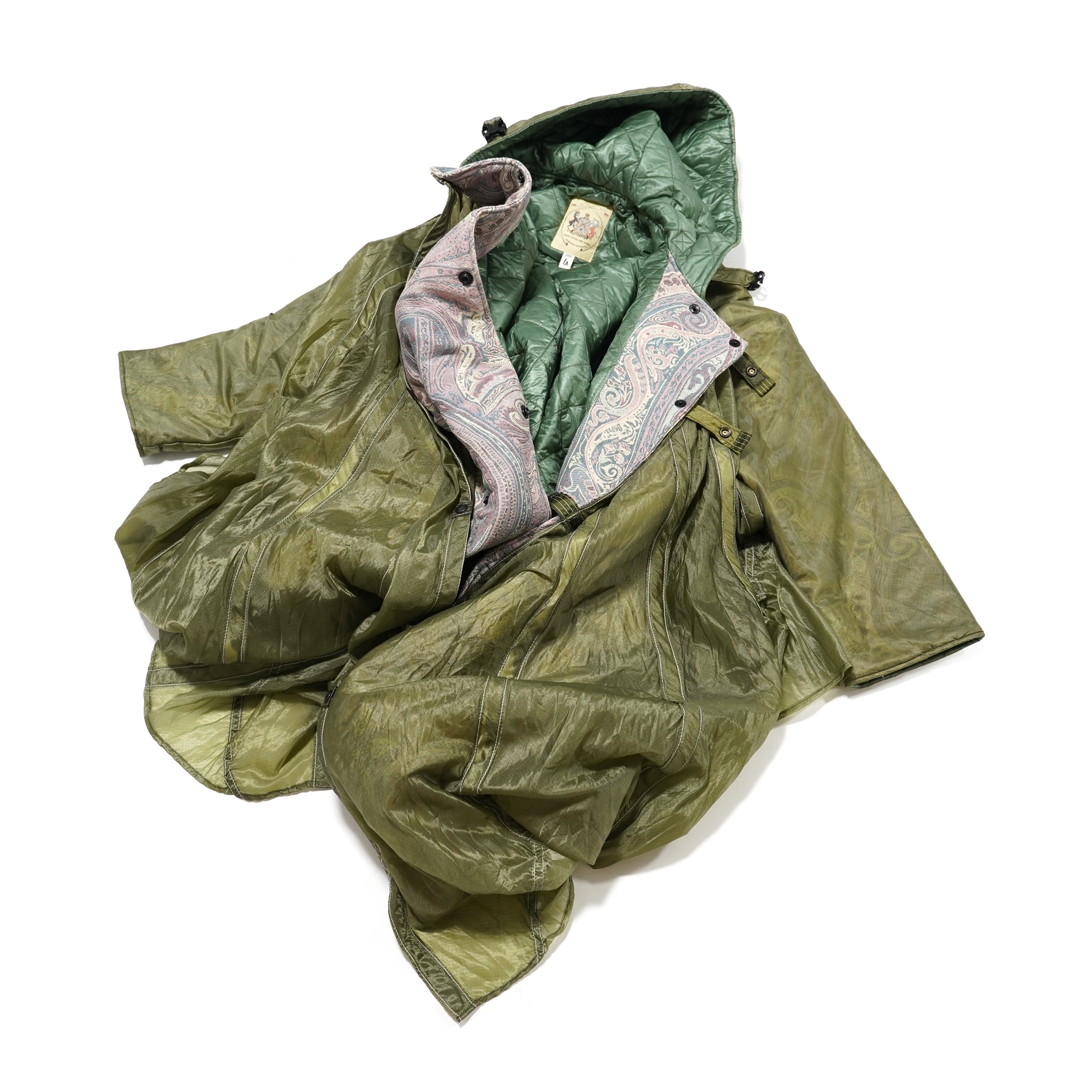 M30018 | Insulated Duffle Coat | Color:Vintage Us Army Parachute X Betro Paisley | Size:40/42【MONITALY_モニタリー】【archive】