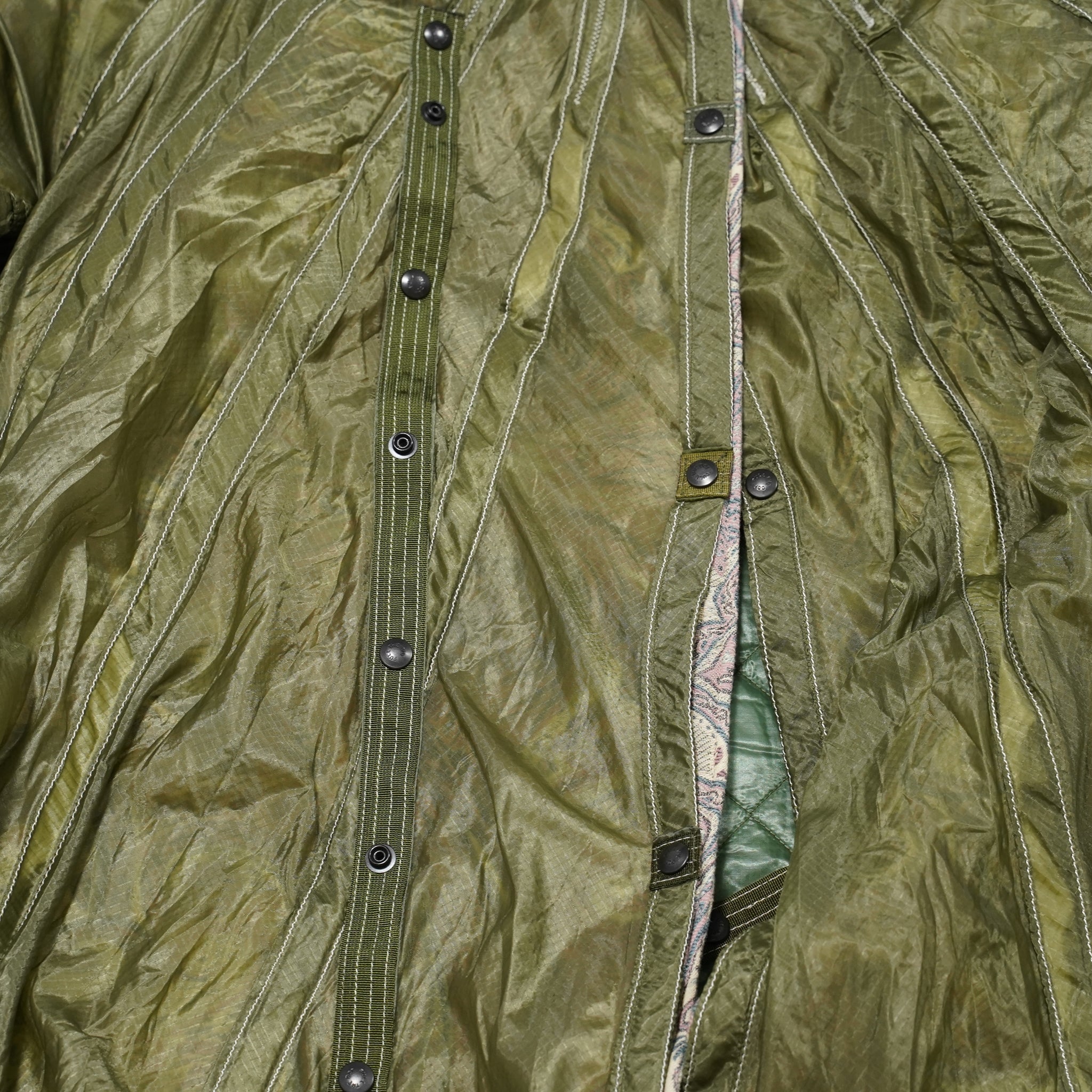 M30018 | Insulated Duffle Coat | Color:Vintage Us Army Parachute X Betro Paisley | Size:40/42【MONITALY_モニタリー】【archive】