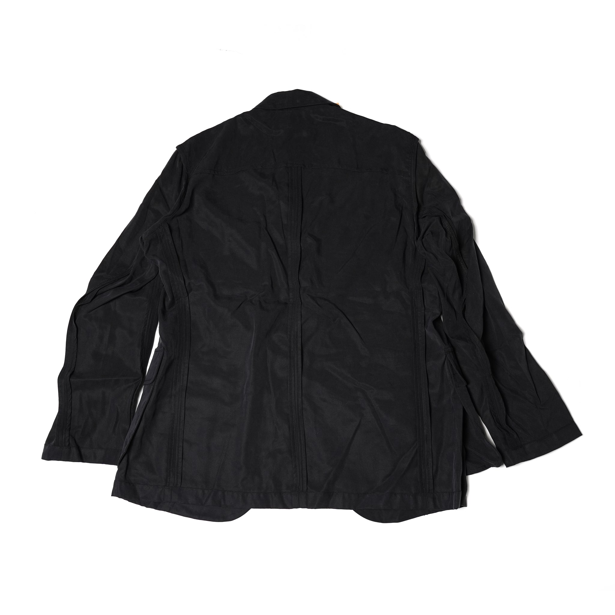 No:M31017-17 | Name:Ura Low Lapel Blazer | Color:Tencel Black【MONITALY_モニタリー】【archive】