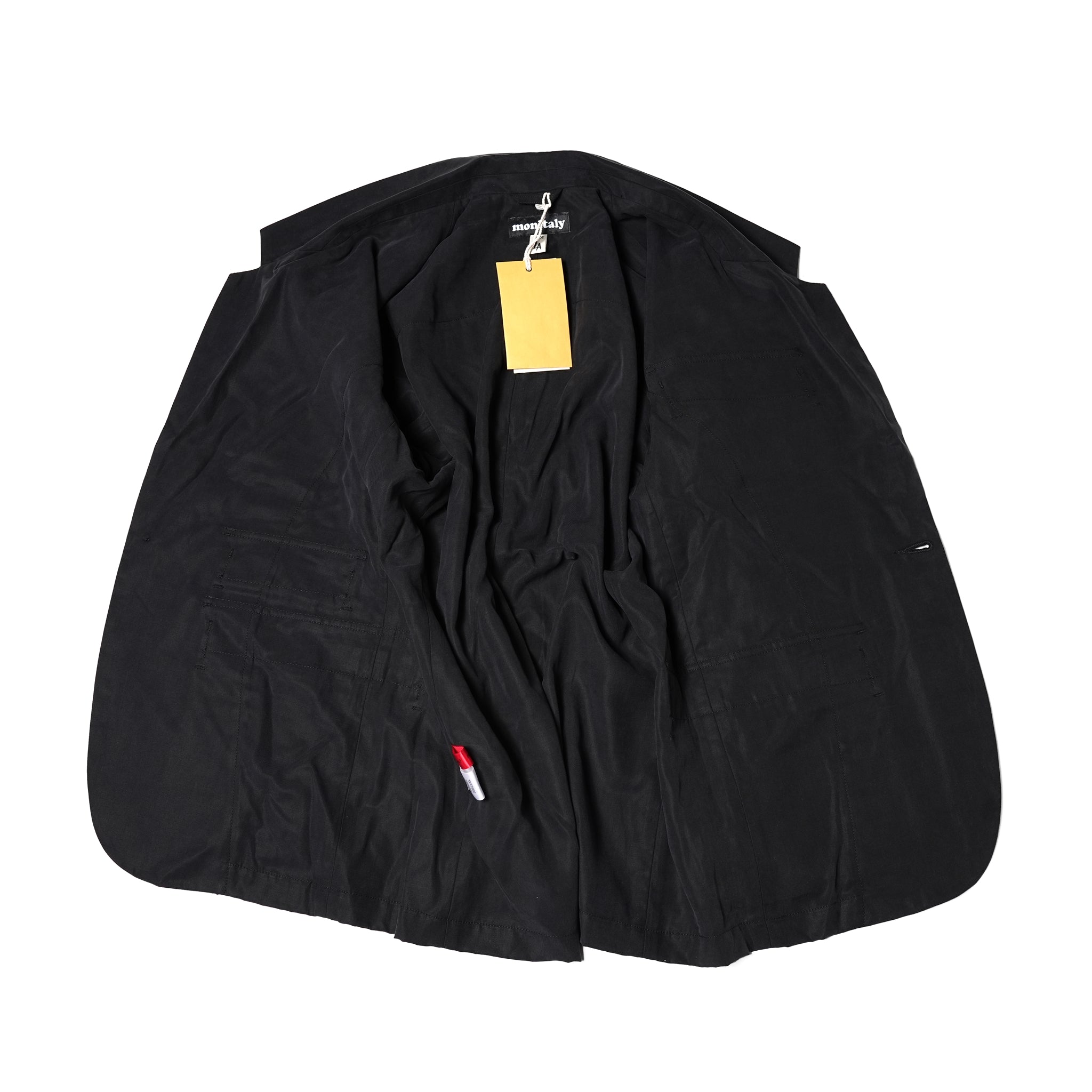 No:M31017-17 | Name:Ura Low Lapel Blazer | Color:Tencel Black【MONITALY_モニタリー】【archive】