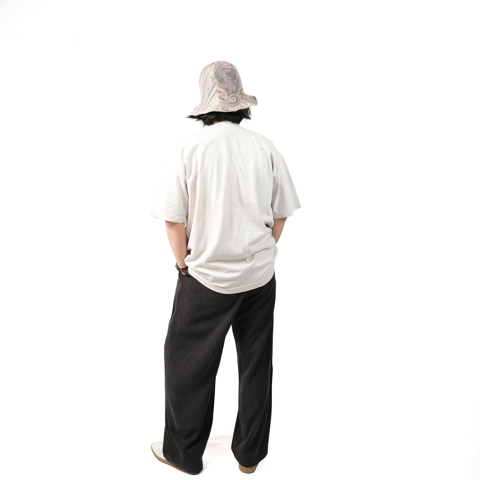 No:M31310-2 | Name:Triple Tuck Wide Pants | Color:Tencel Black【MONITALY_モニタリー】【archive】