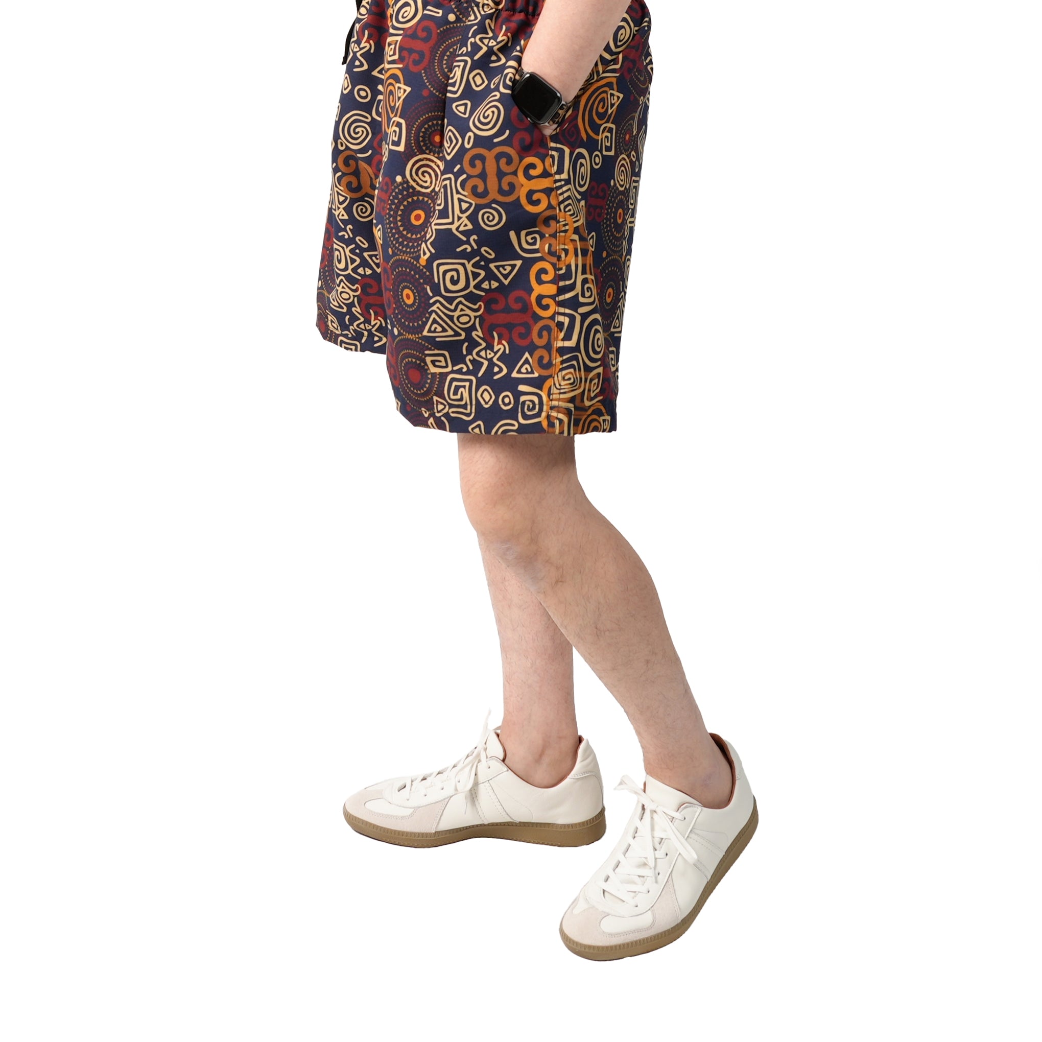 M31351-4 | Easy Baggy Shorts w/ Quick Release Buckle | Color:Shawn Print【MONITALY_モニタリー】