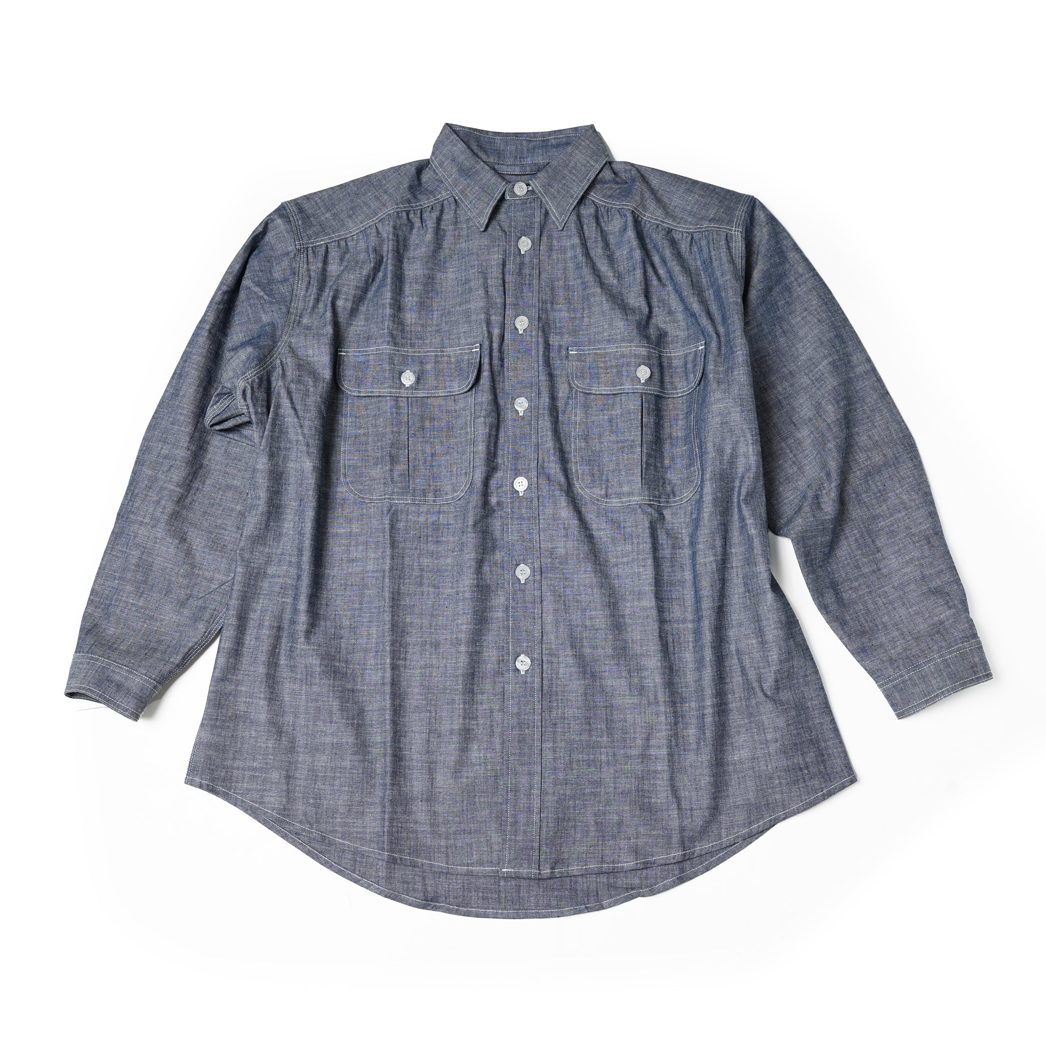 M31808-1 | Giorgio Work Shirt | Color:Chambray【MONITALY_モニタリー】【archive】