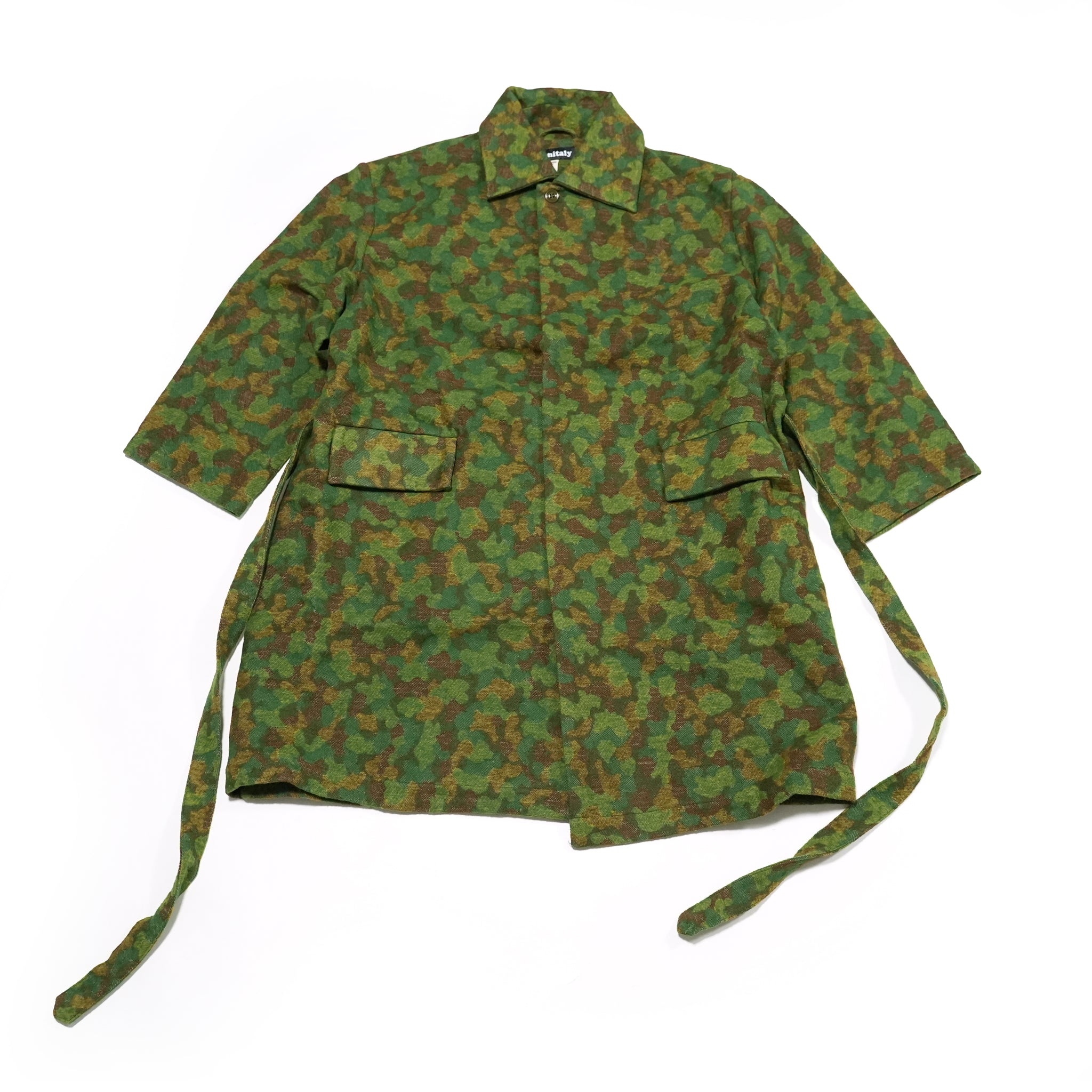 M32012 | Jute Coat | Color:Jacquard Cotton Green Camo【MONITALY_モニタリー】