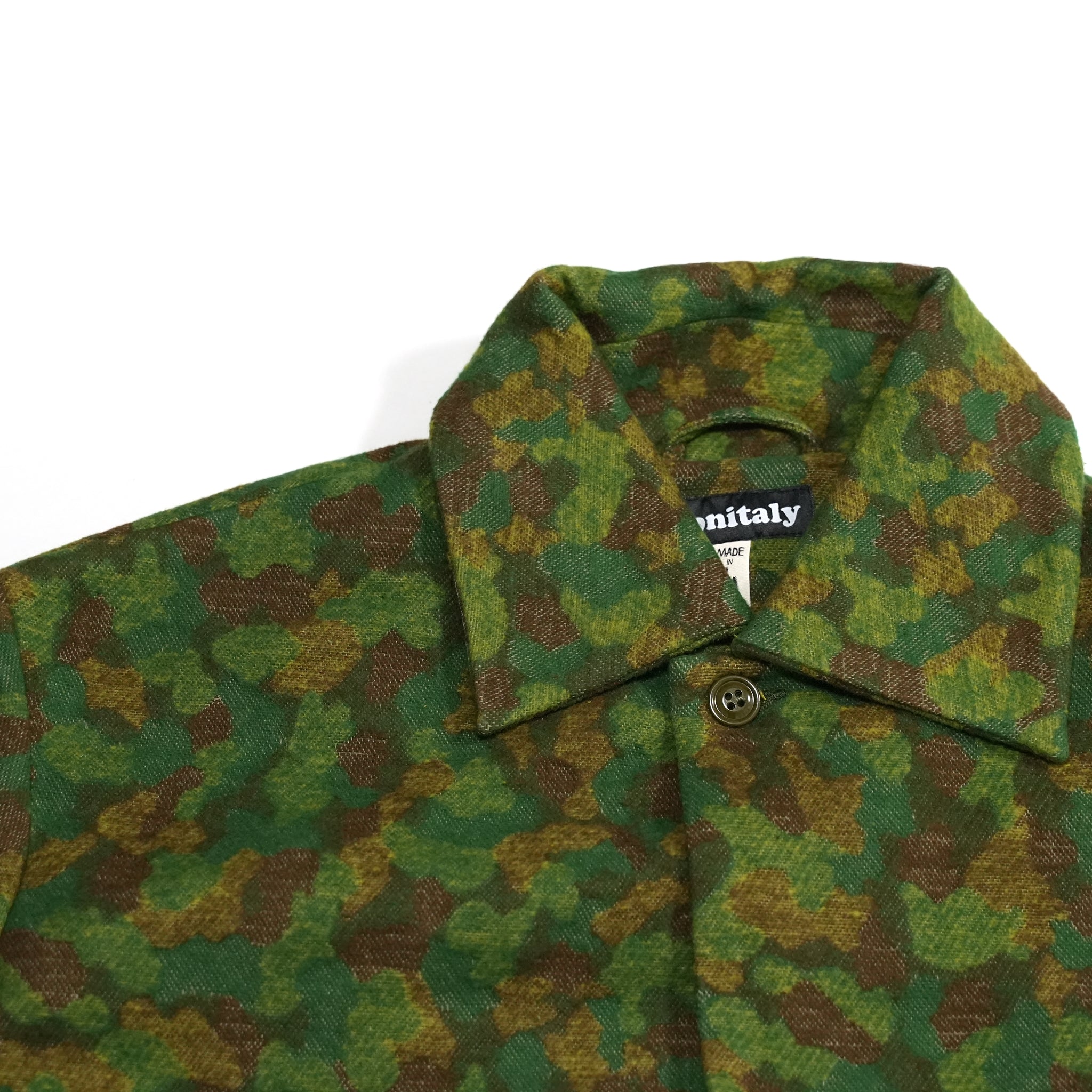 M32012 | Jute Coat | Color:Jacquard Cotton Green Camo【MONITALY_モニタリー】