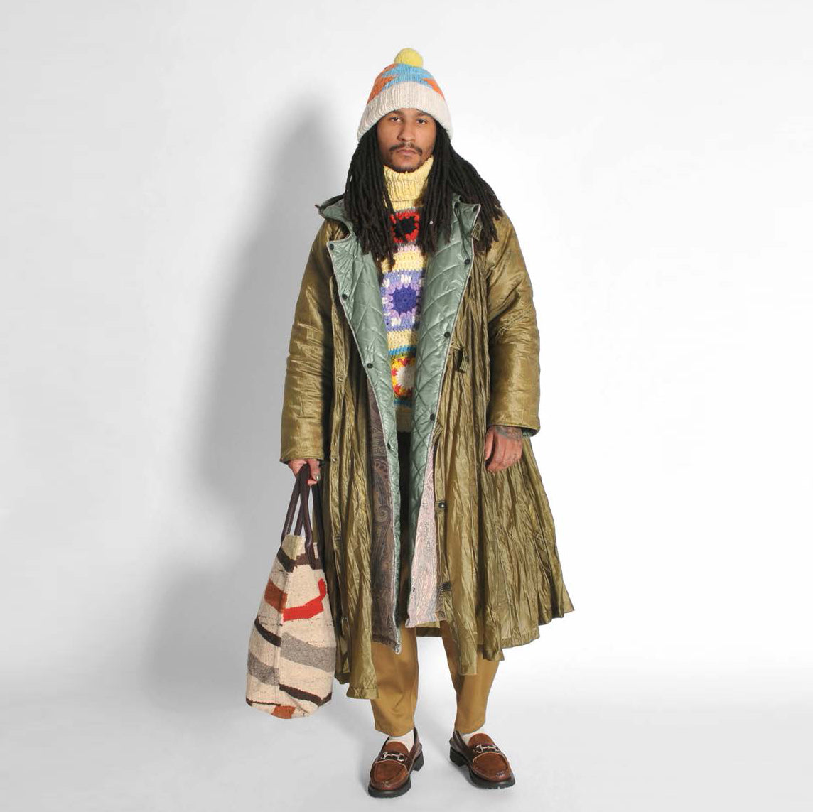 No:M30018 | Name:Insulated Duffle Coat | Color:Vintage Us Army Parachute X Betro Paisley | Size:40/42【MONITALY】【入荷予定アイテム・入荷連絡可能】-MONITALY-ADDICTION FUKUOKA