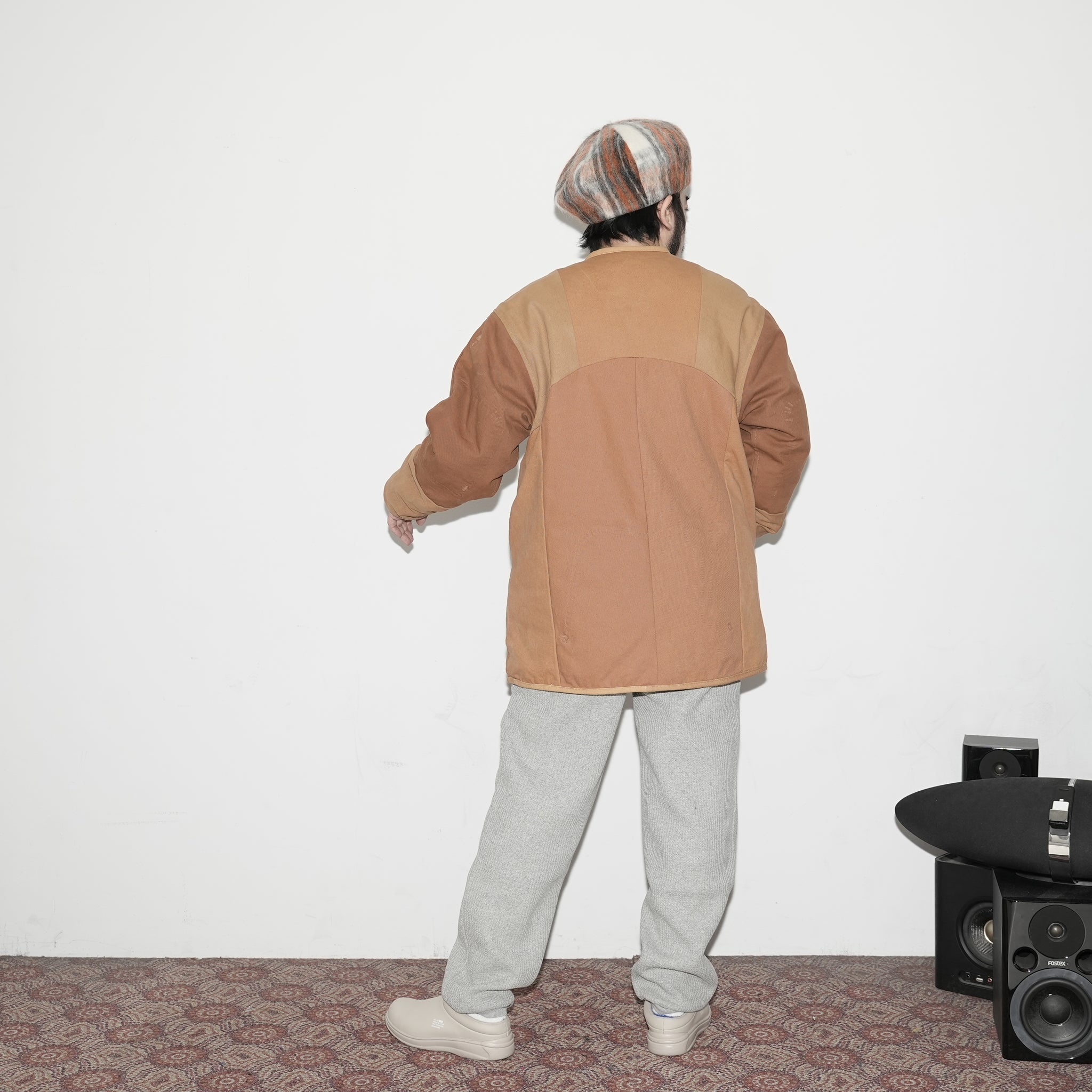 H0425402 | Curt Beret | Color:Orangecheck/Bluecheck【NASNGWAM_ナスングワム】