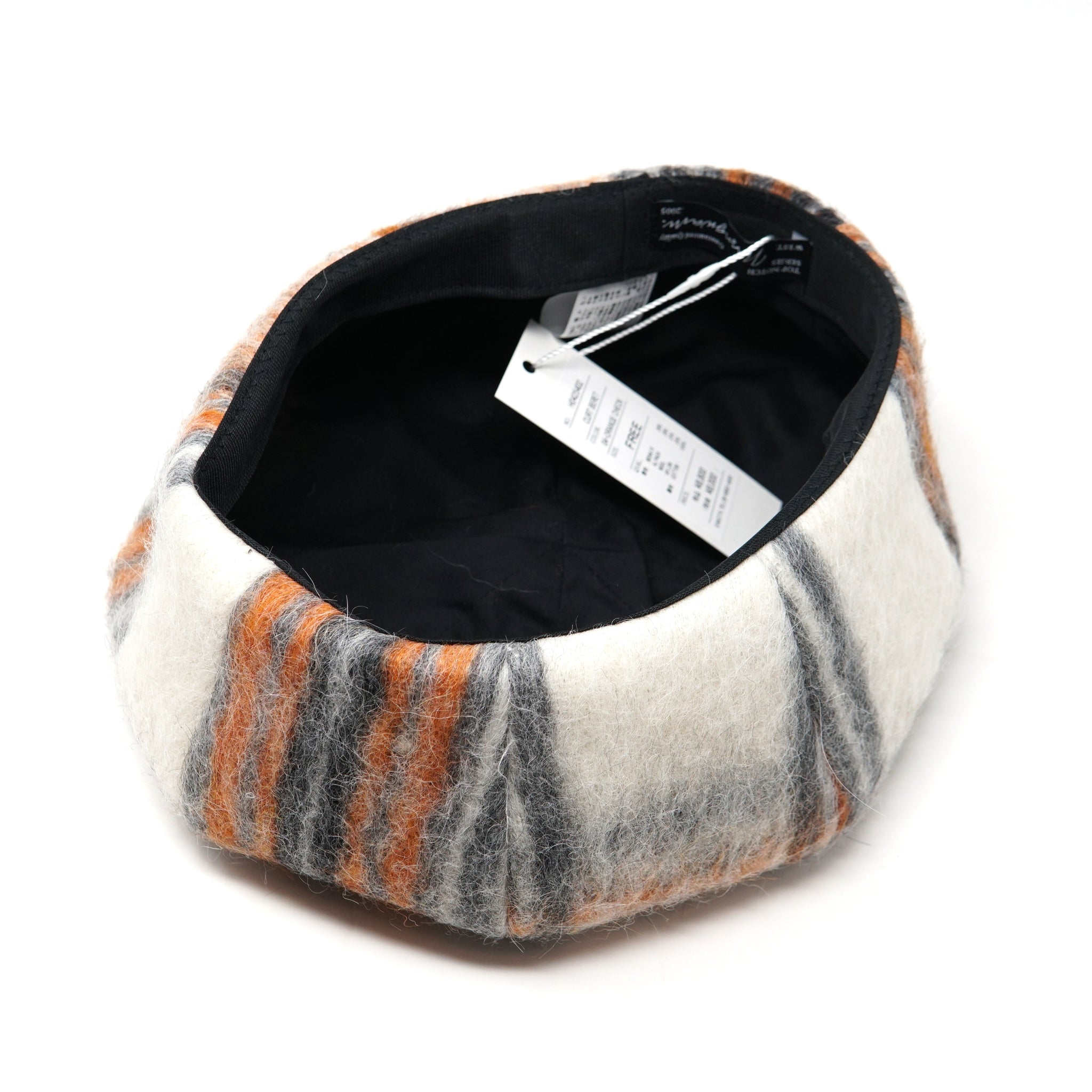 H0425402 | Curt Beret | Color:Orangecheck/Bluecheck【NASNGWAM_ナスングワム】