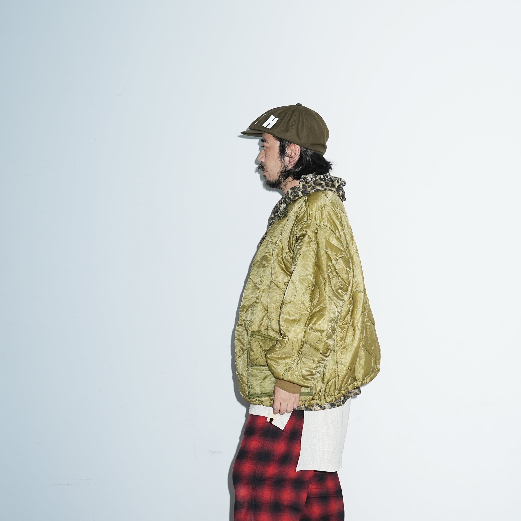 odd22fw03 | Quilting Short Jkt – Olive 別注 | ODDMENT