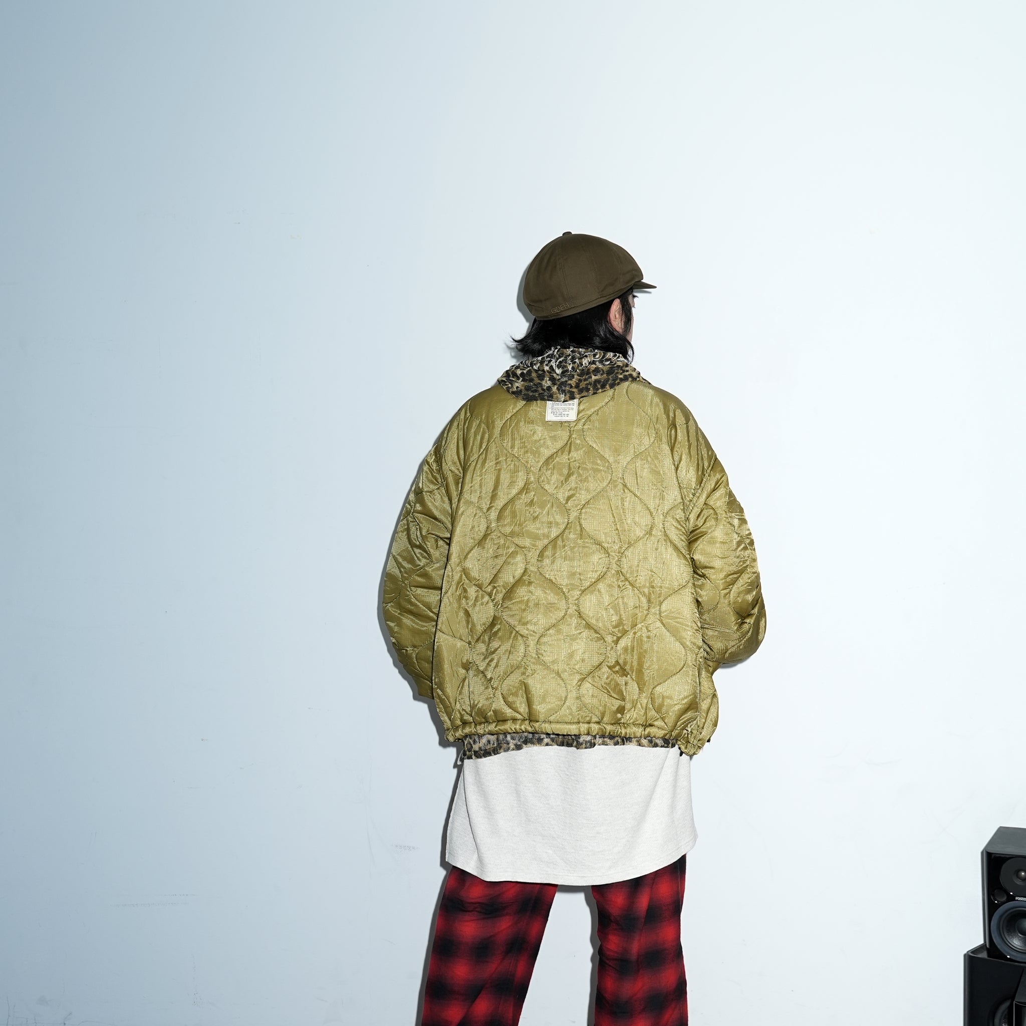 odd22fw03 | Quilting Short Jkt – Olive 別注 | ODDMENT
