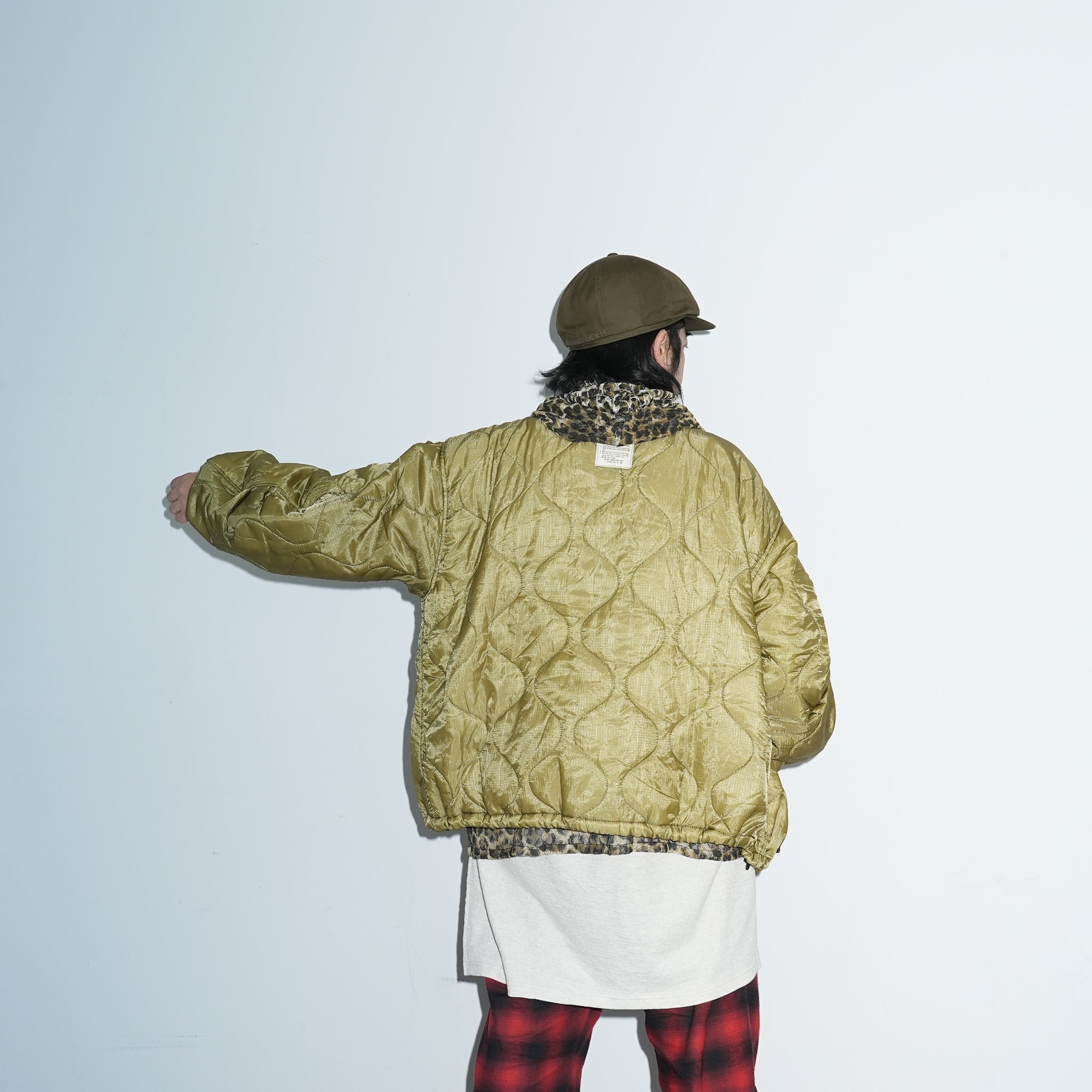 odd22fw03 | Quilting Short Jkt – Olive 別注 | ODDMENT