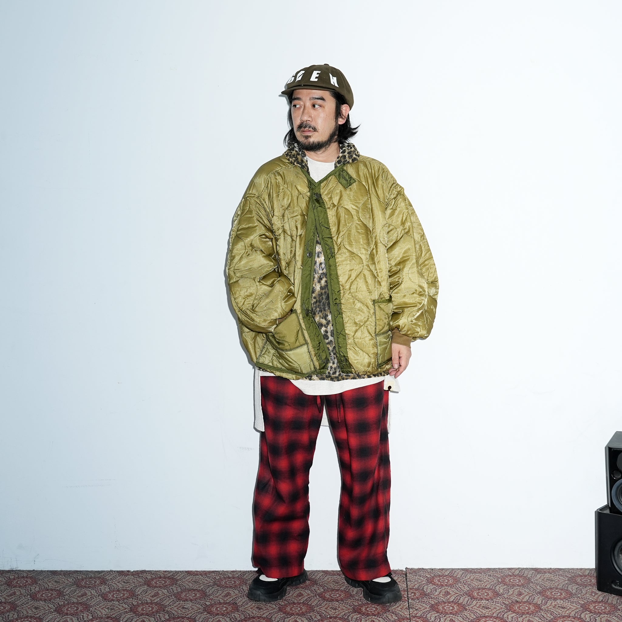 odd22fw03 | Quilting Short Jkt – Olive 別注 | ODDMENT