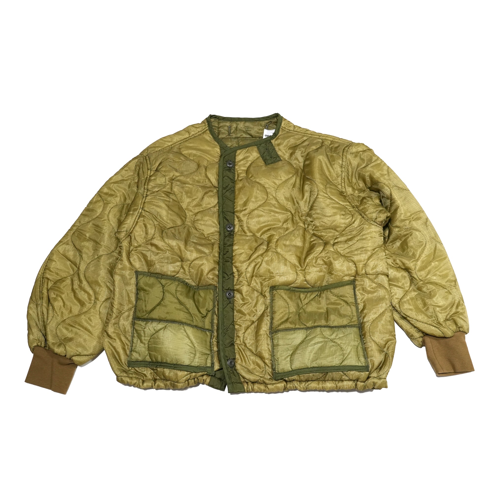 odd22fw03 | Quilting Short Jkt – Olive 別注 | ODDMENT