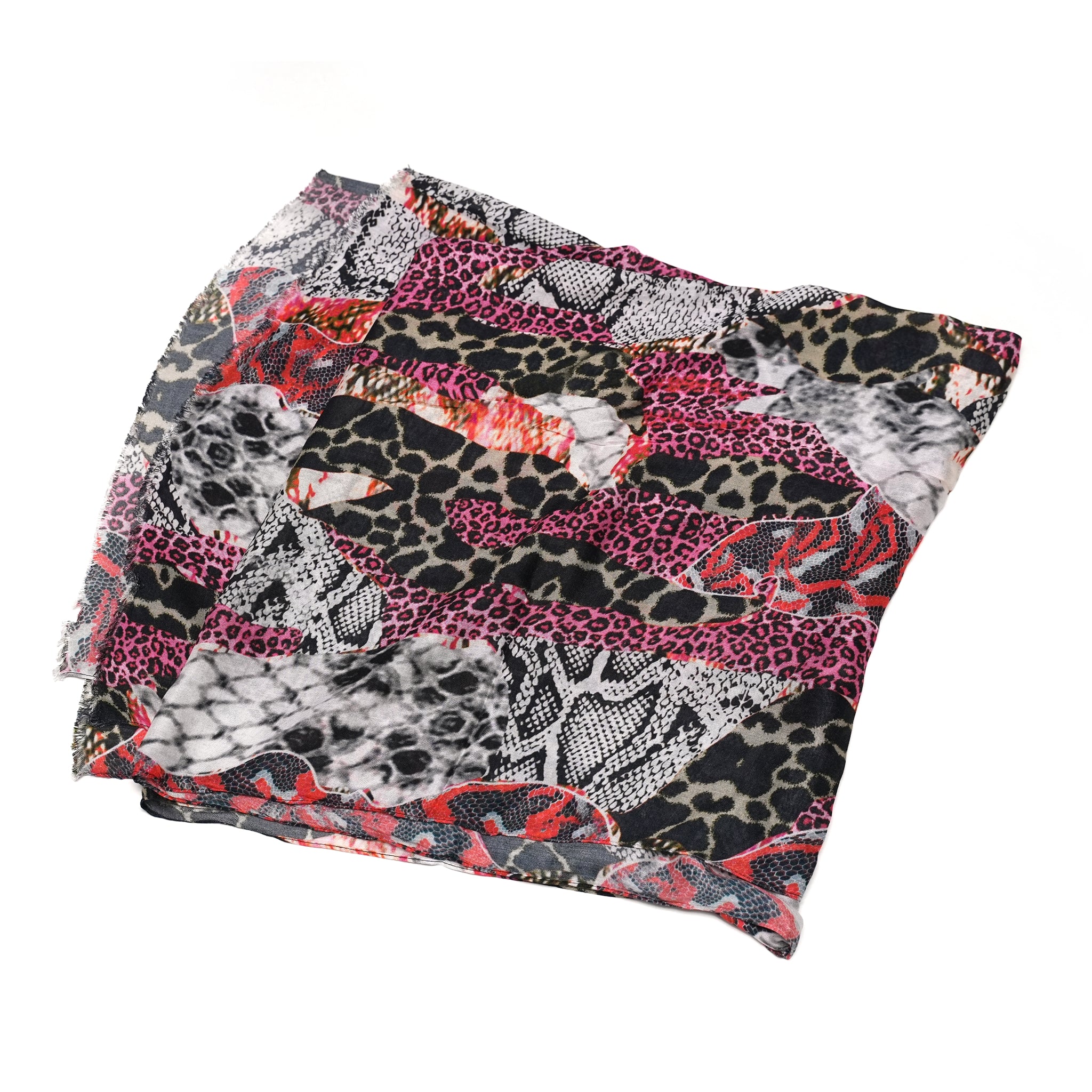 No:25135 | Name:Misfit Jungle Scarf | Color:Grey Pink【ONE TEASPOON_ワンティースプーン】【archive】