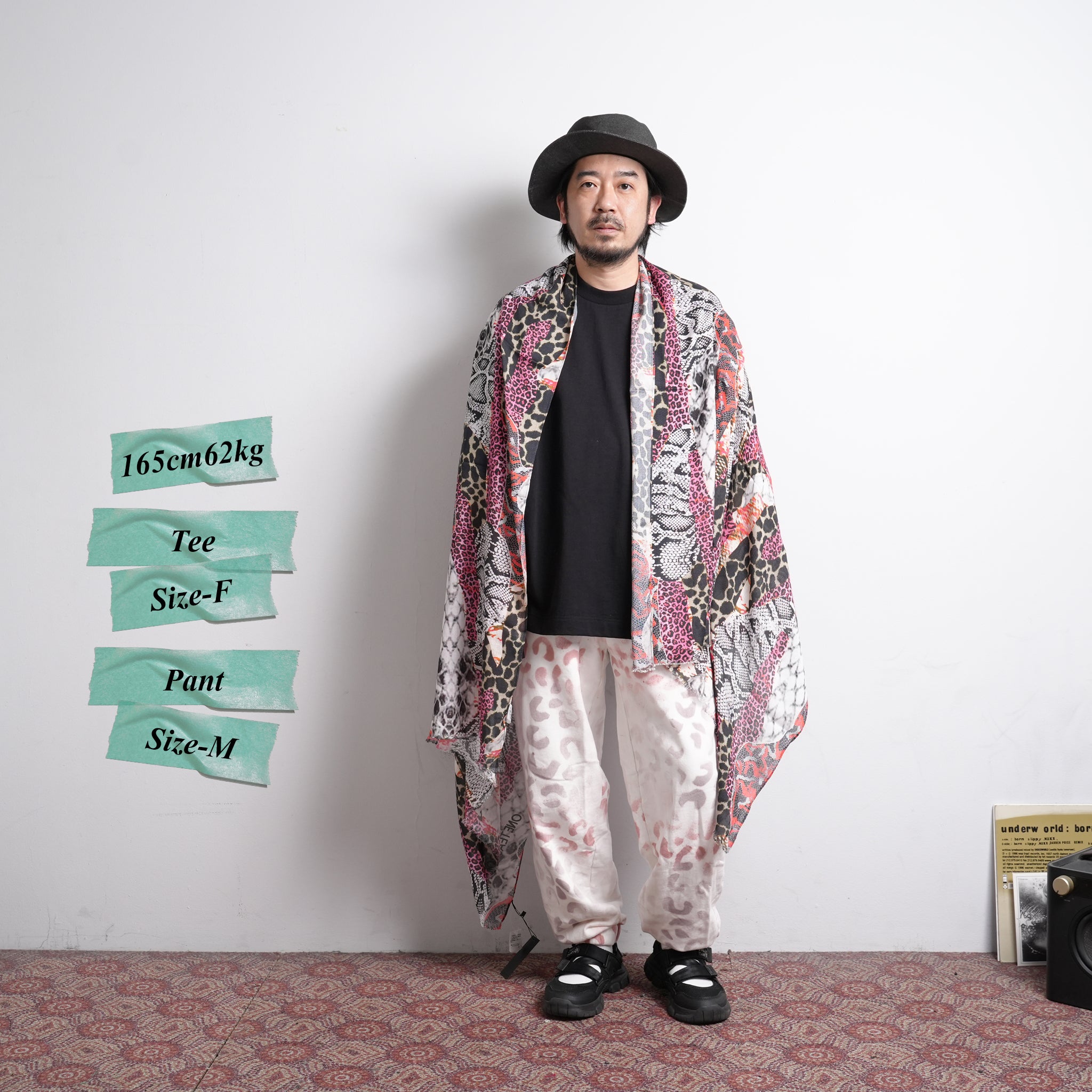 No:25135 | Name:Misfit Jungle Scarf | Color:Grey Pink【ONE TEASPOON_ワンティースプーン】【archive】