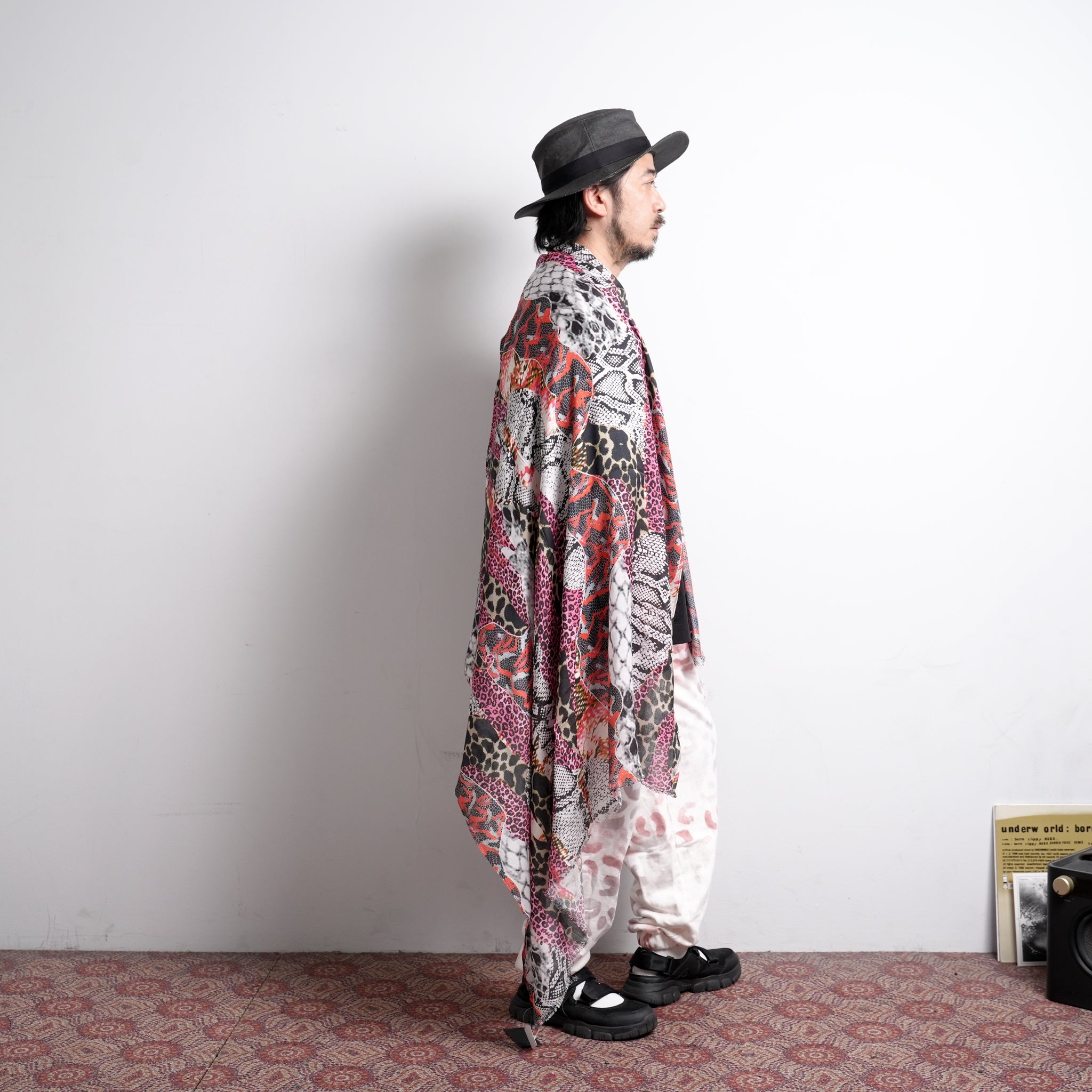 No:25135 | Name:Misfit Jungle Scarf | Color:Grey Pink【ONE TEASPOON_ワンティースプーン】【archive】