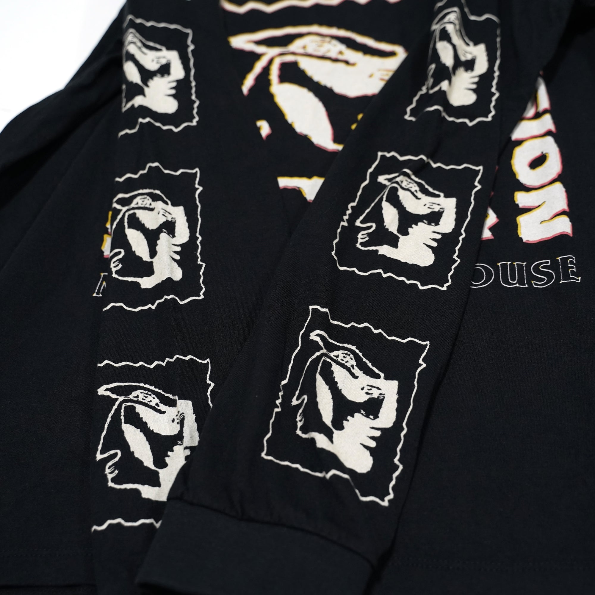 No:24340 | Name:MADORASINDAHOUSE ILLUSION LONGSLEEVE BF TEE | Color:Washed Black | Size:M/L【ONE TEASPOON】-ONE TEASPOON-ADDICTION FUKUOKA