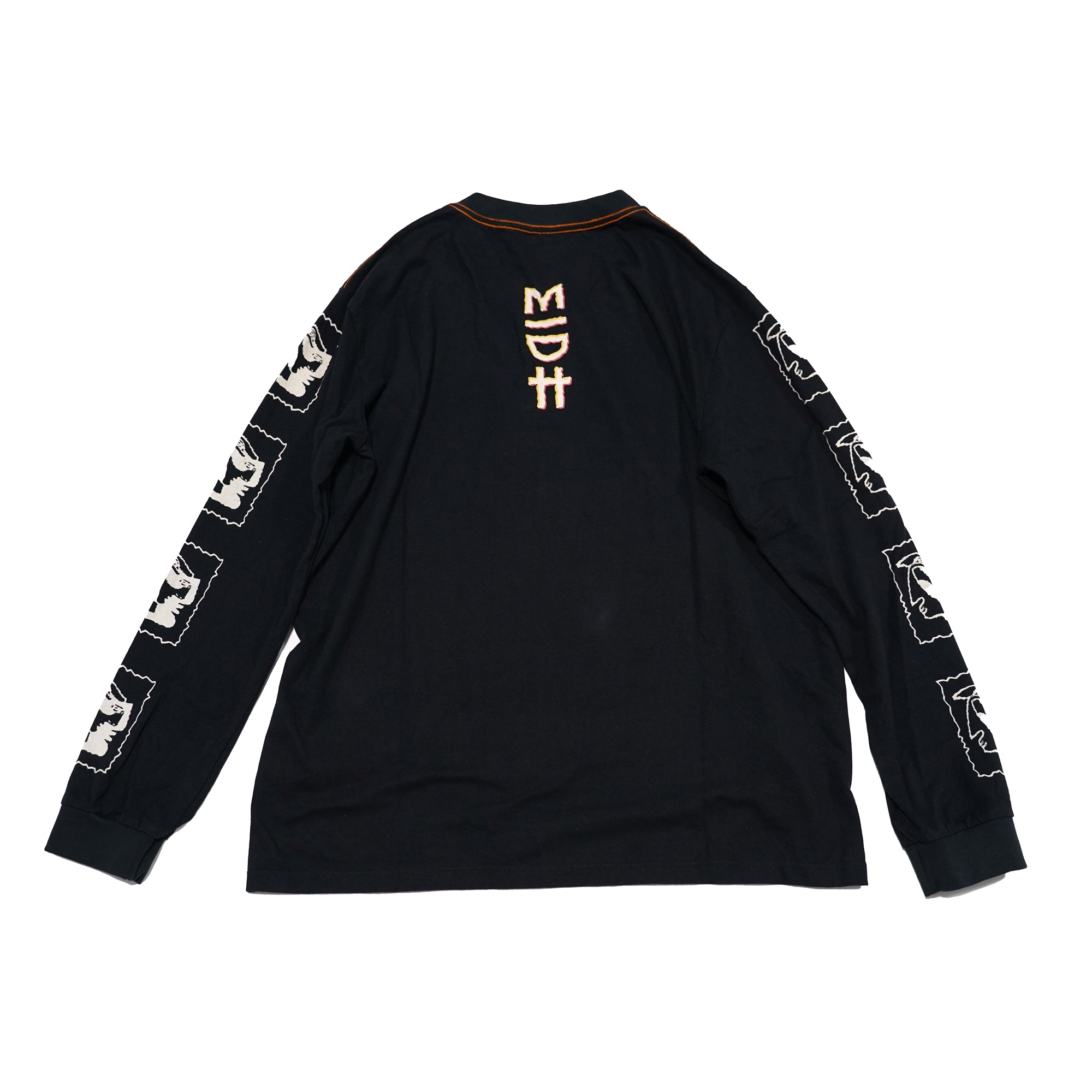 No:24340 | Name:MADORASINDAHOUSE ILLUSION LONGSLEEVE BF TEE | Color:Washed Black | Size:M/L【ONE TEASPOON】-ONE TEASPOON-ADDICTION FUKUOKA