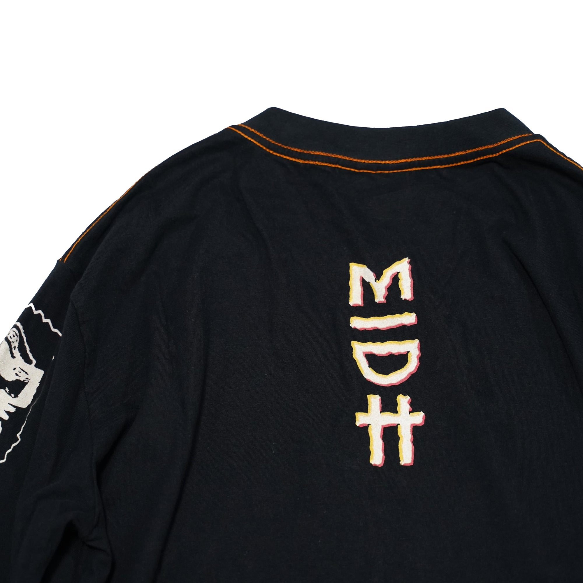 No:24340 | Name:MADORASINDAHOUSE ILLUSION LONGSLEEVE BF TEE | Color:Washed Black | Size:M/L【ONE TEASPOON】-ONE TEASPOON-ADDICTION FUKUOKA