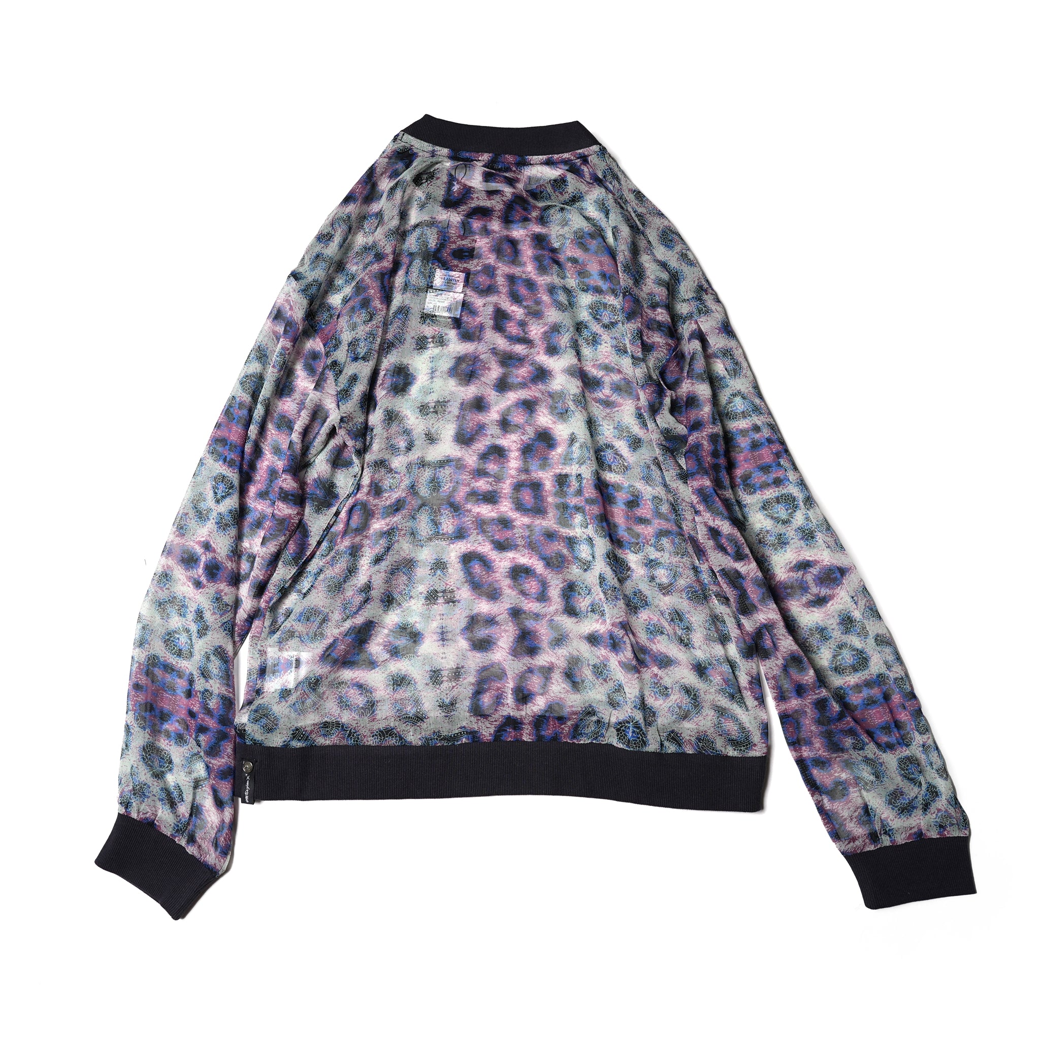 25524 | COLLISION CHIFFON LONGSLEEVE TOP | Color:Animal【ONE TEASPOON_ワンティースプーン】【archive】