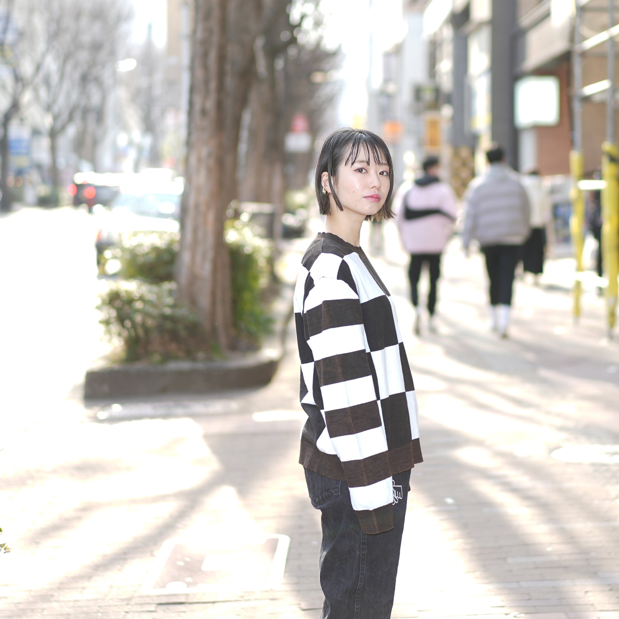 No:25576 | Name:SCOREBOARD SMILEY KNIT SWEATER | Color:Black White【ONE TEASPOON_ワンティースプーン】【archive】