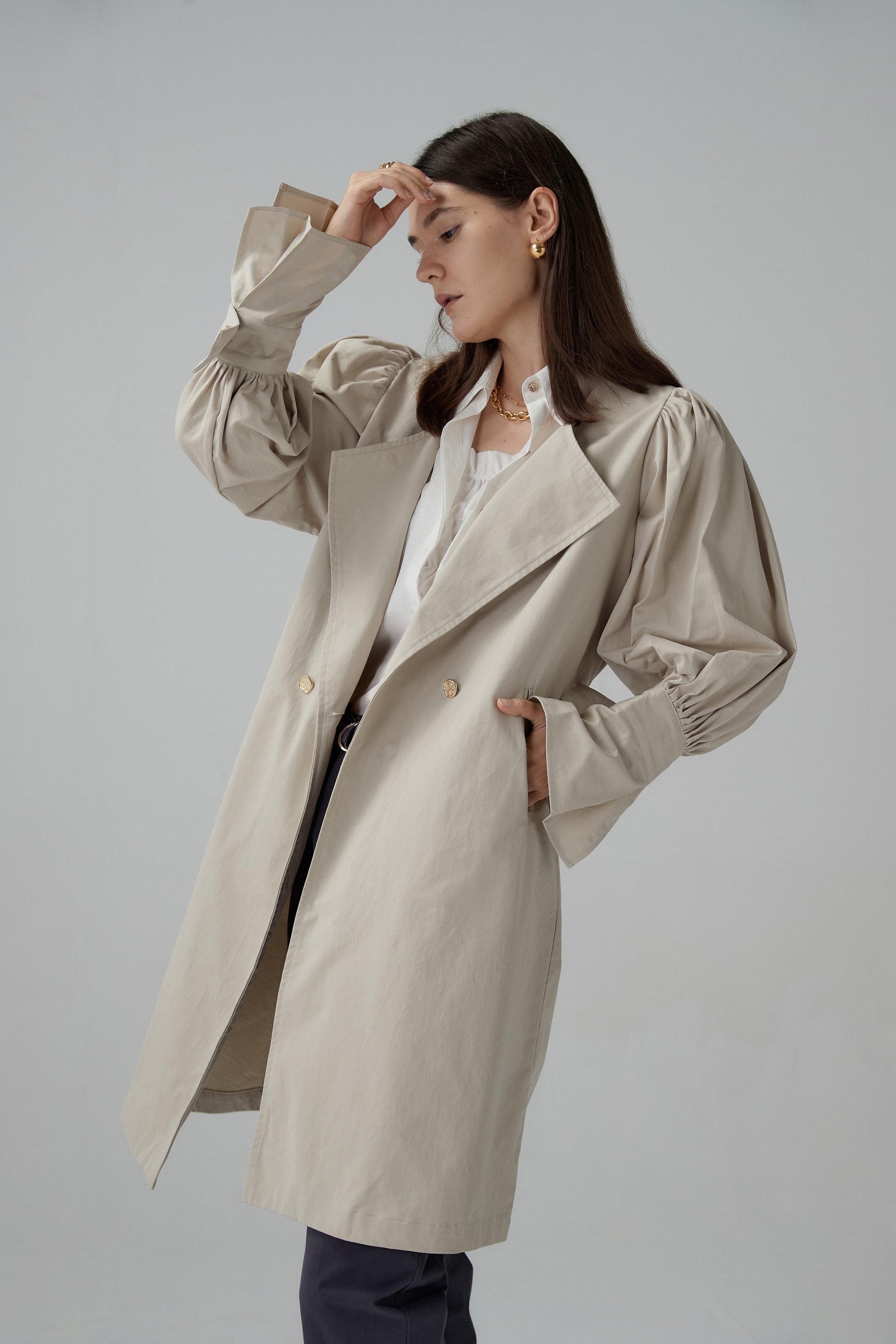 No:OSK-SS22-18A | Name:Renunciation | Color:Beige|Size:S【OSKER THE LABEL_オスカーザレーベル】