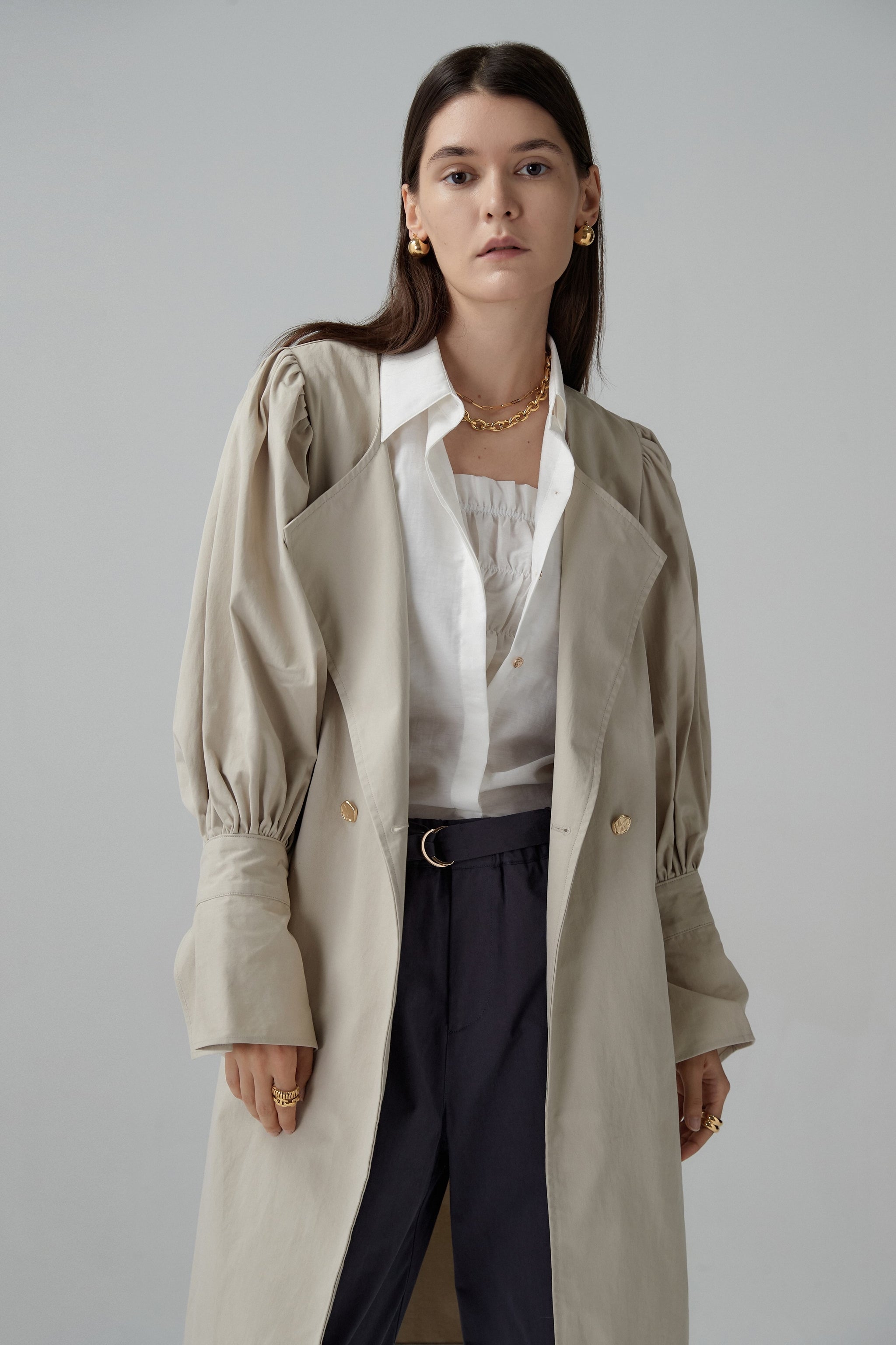 No:OSK-SS22-18A | Name:Renunciation | Color:Beige|Size:S【OSKER THE LABEL_オスカーザレーベル】