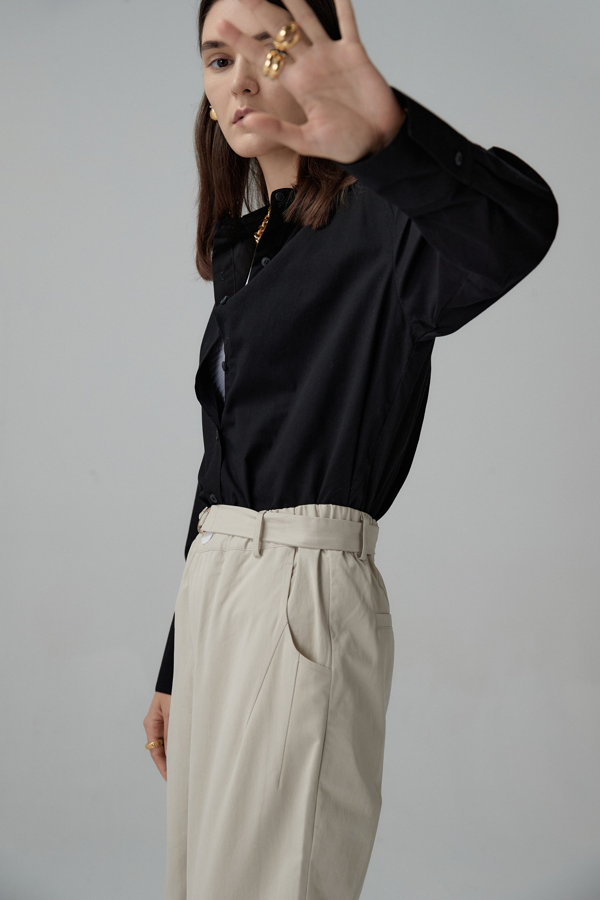 No:OSK-SS22-10B | Name:Back To Life | Color:Black |Size:XS/S【OSKER THE LABEL_オスカーザレーベル】