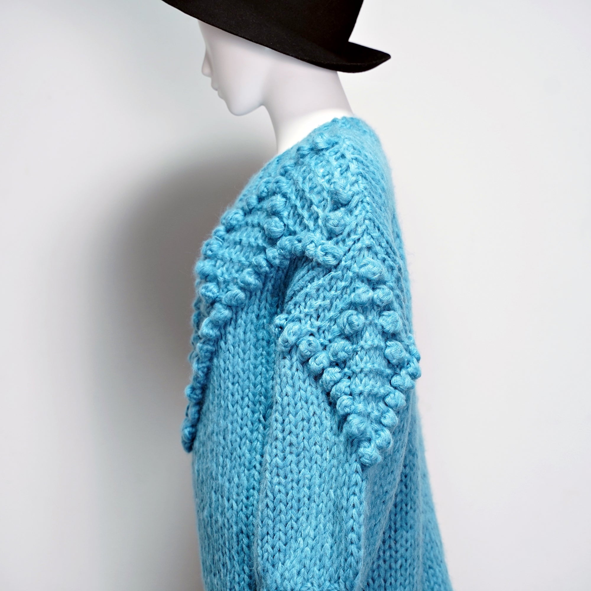 No:OSK-FW21-9K | Name:Happen With Poetry | Color:Blue | Size:XS-S/S-M【OSKER THE LABEL】-OSKER THE LABEL-ADDICTION FUKUOKA