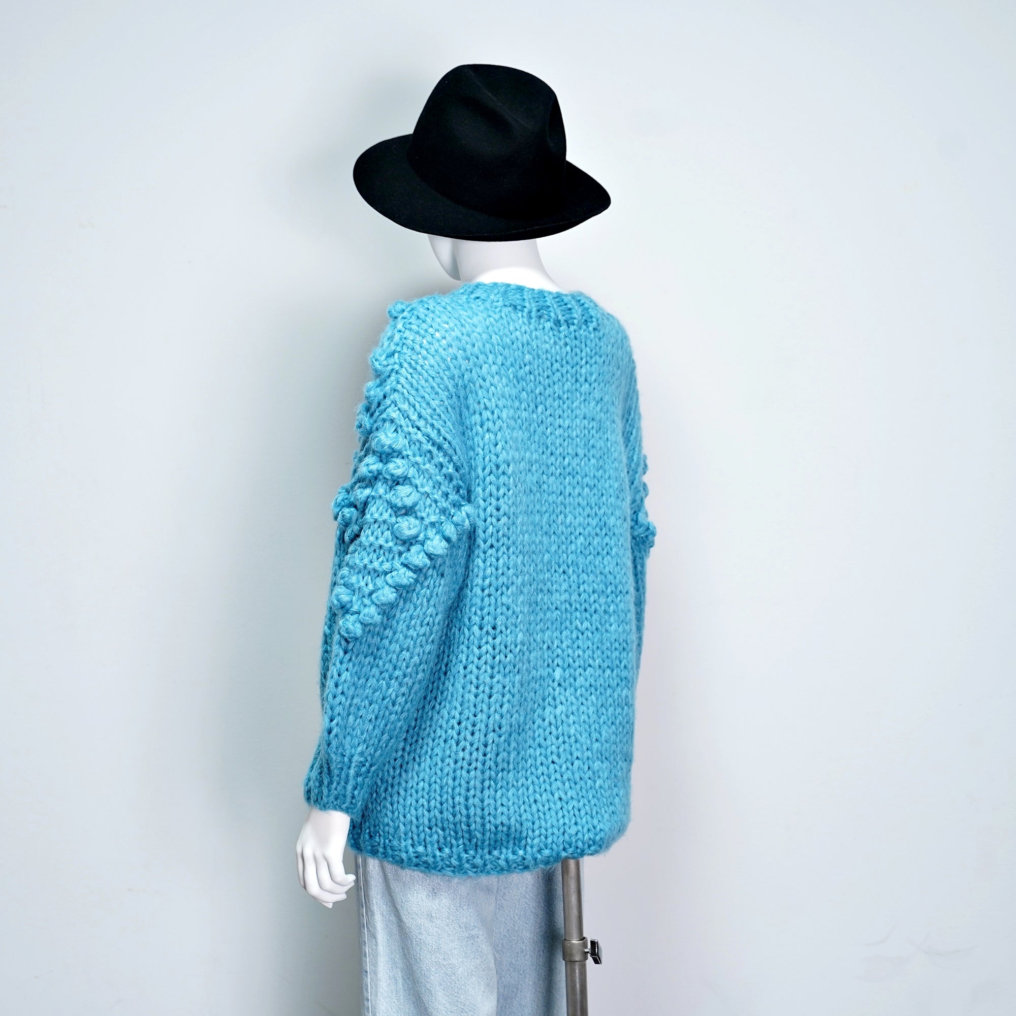 No:OSK-FW21-9K | Name:Happen With Poetry | Color:Blue | Size:XS-S/S-M【OSKER THE LABEL】-OSKER THE LABEL-ADDICTION FUKUOKA