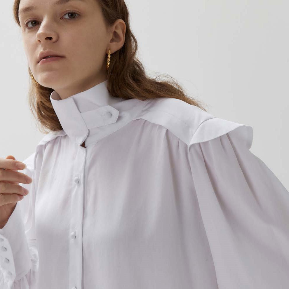 OSK-AW22-D2-12A | Immediately Known | Color:White【OSKER THE LABEL_オスカーザレーベル】【archive】