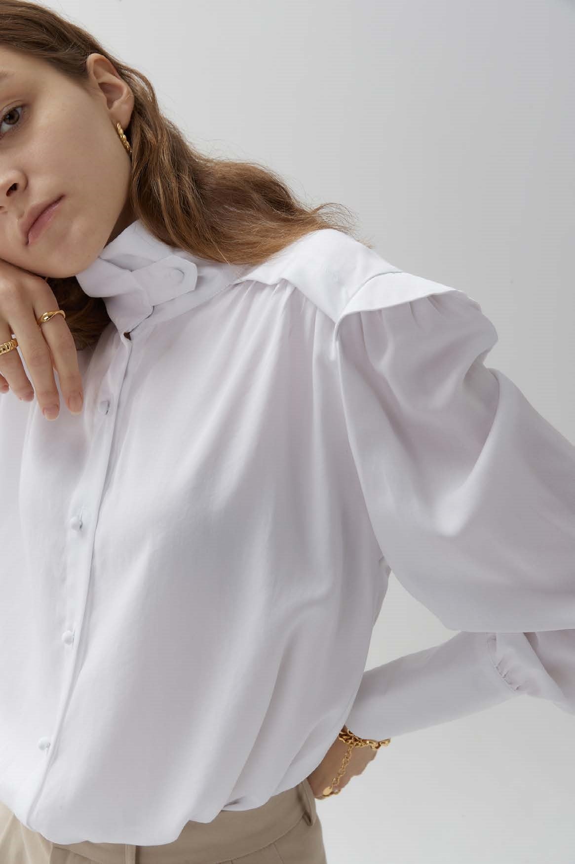 OSK-AW22-D2-12A | Immediately Known | Color:White【OSKER THE LABEL_オスカーザレーベル】【archive】