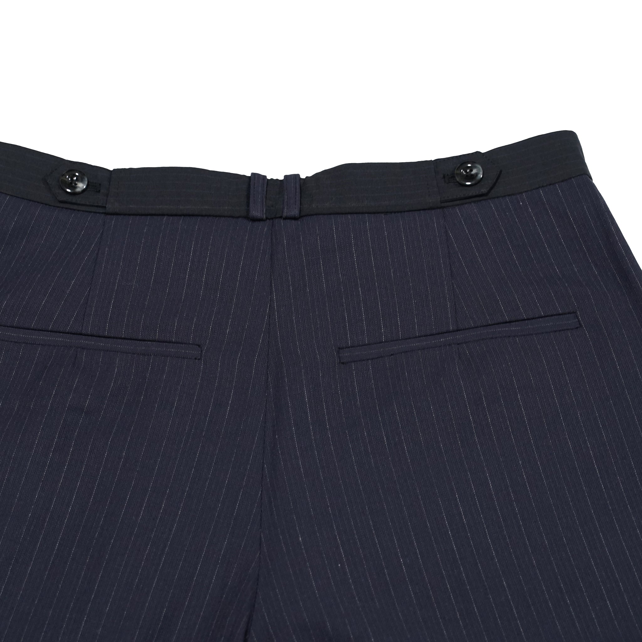 No:pw21p05 | Name:3 TUCK WOOL SLACKS | Color:Blk-Dark Purple | Size:1/2【PLATEAU STUDIO_プラトー スタジオ】【archive】