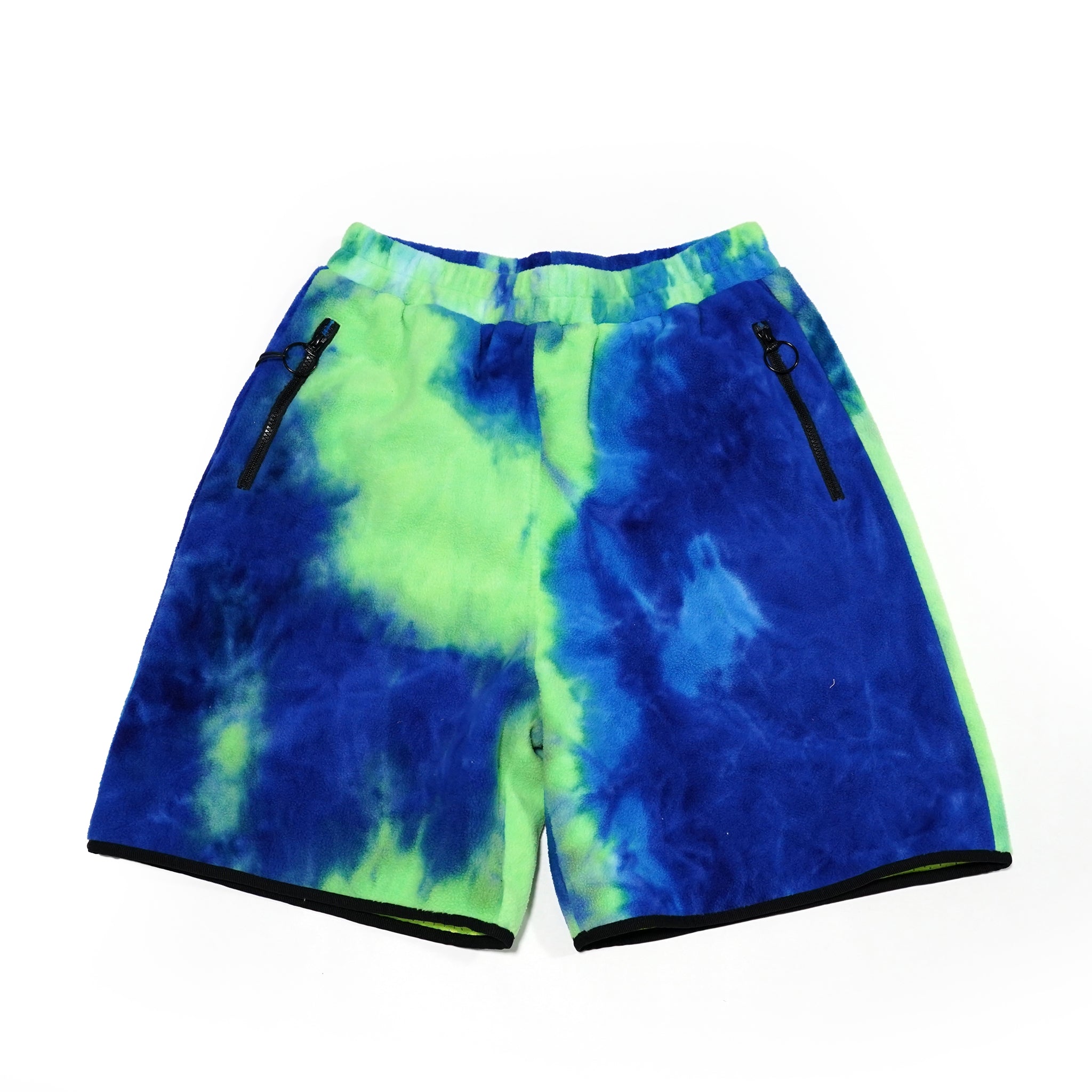 pw21s01 | TIE DYE FLEECE SHORTS | Color:Neon-Blue | Size:Free【PLATEAU STUDIO_プラトー スタジオ】