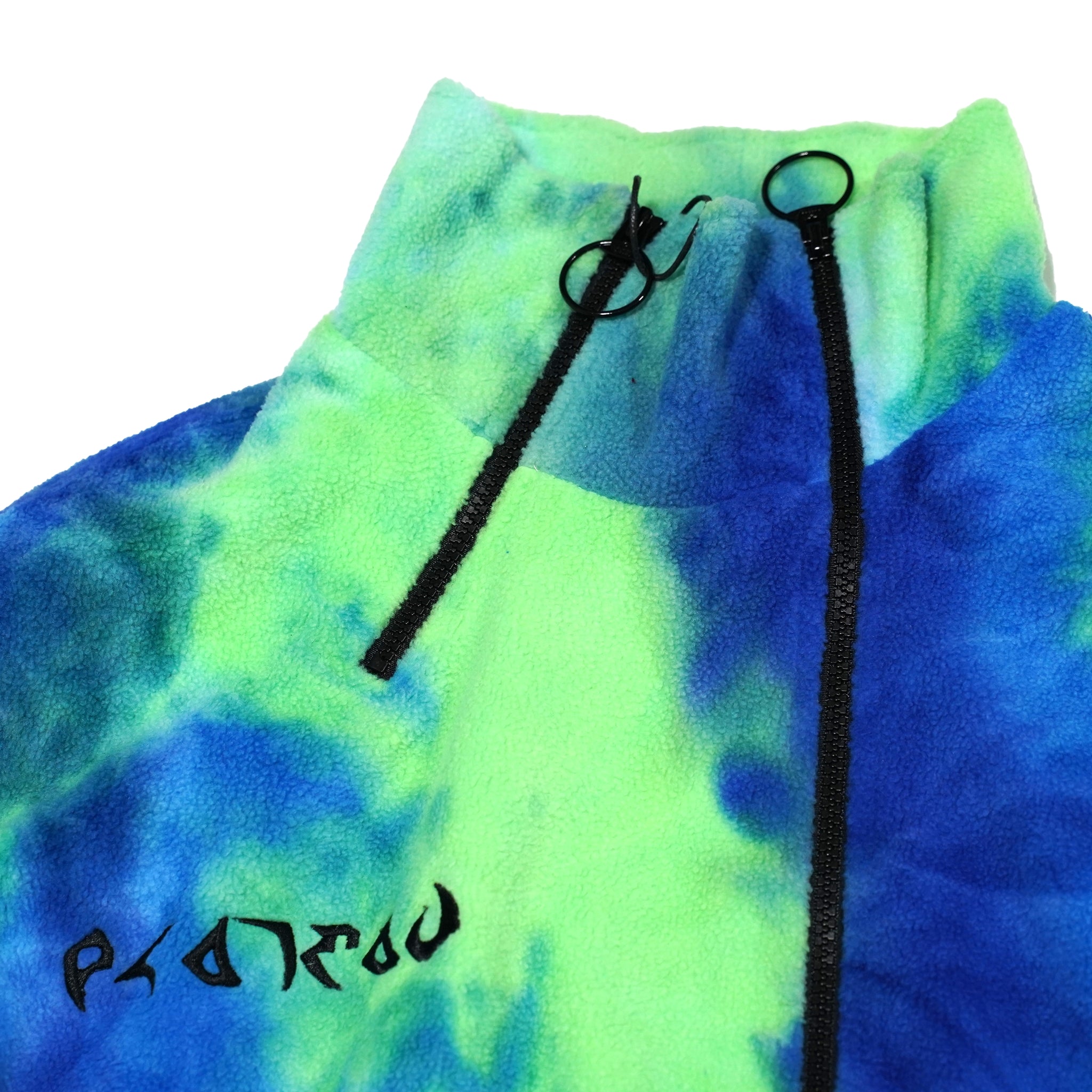 No:pw21t06 | Name:TIE DYE FLEECE PULLOVER | Color:Neon-Blue | Size:Free【PLATEAU STUDIO_プラトー スタジオ】【archive】