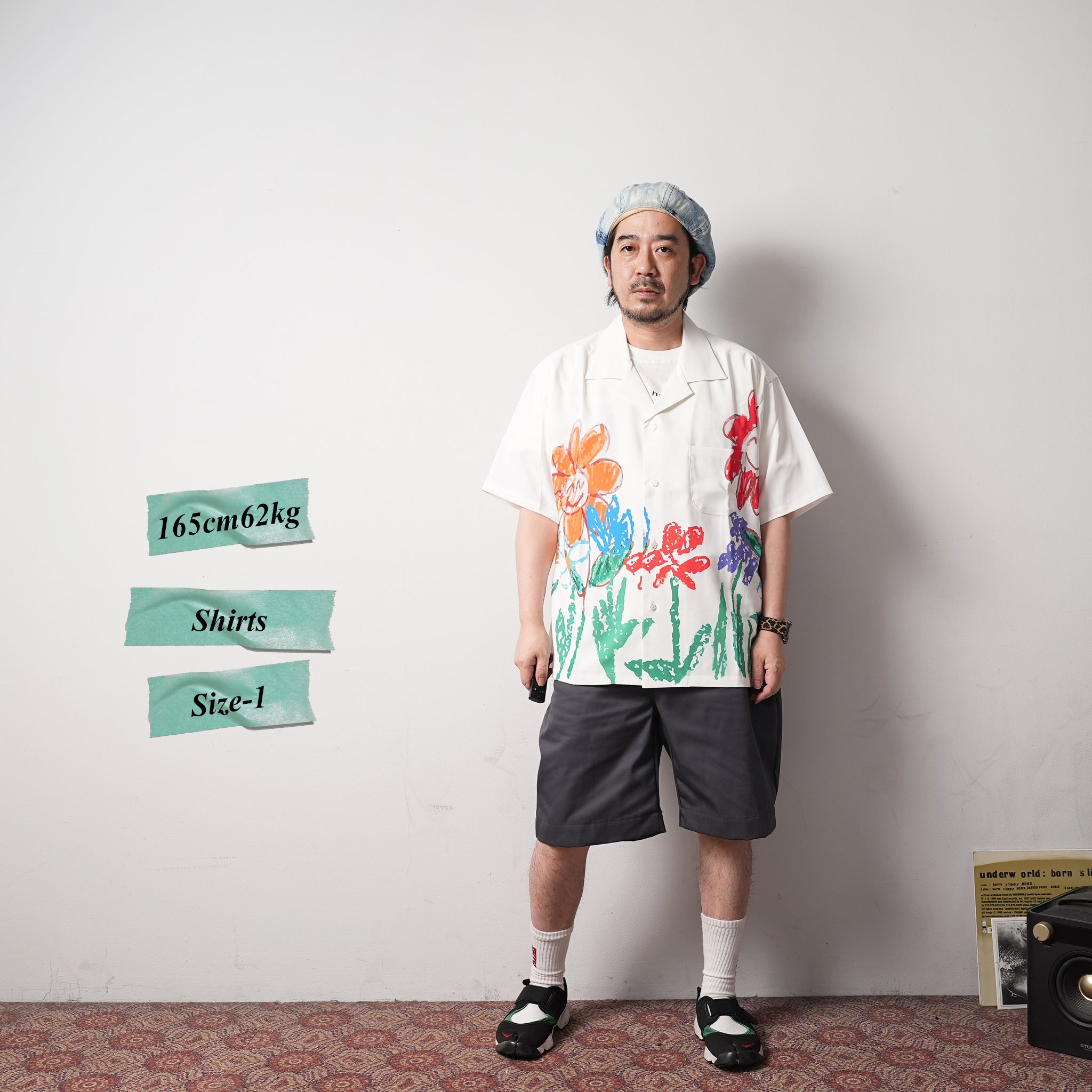 No:ps22t01-1 | Name:PICASSO SHIRT | Color:White body with print【PLATEAU STUDIO_プラトー スタジオ】【archive】