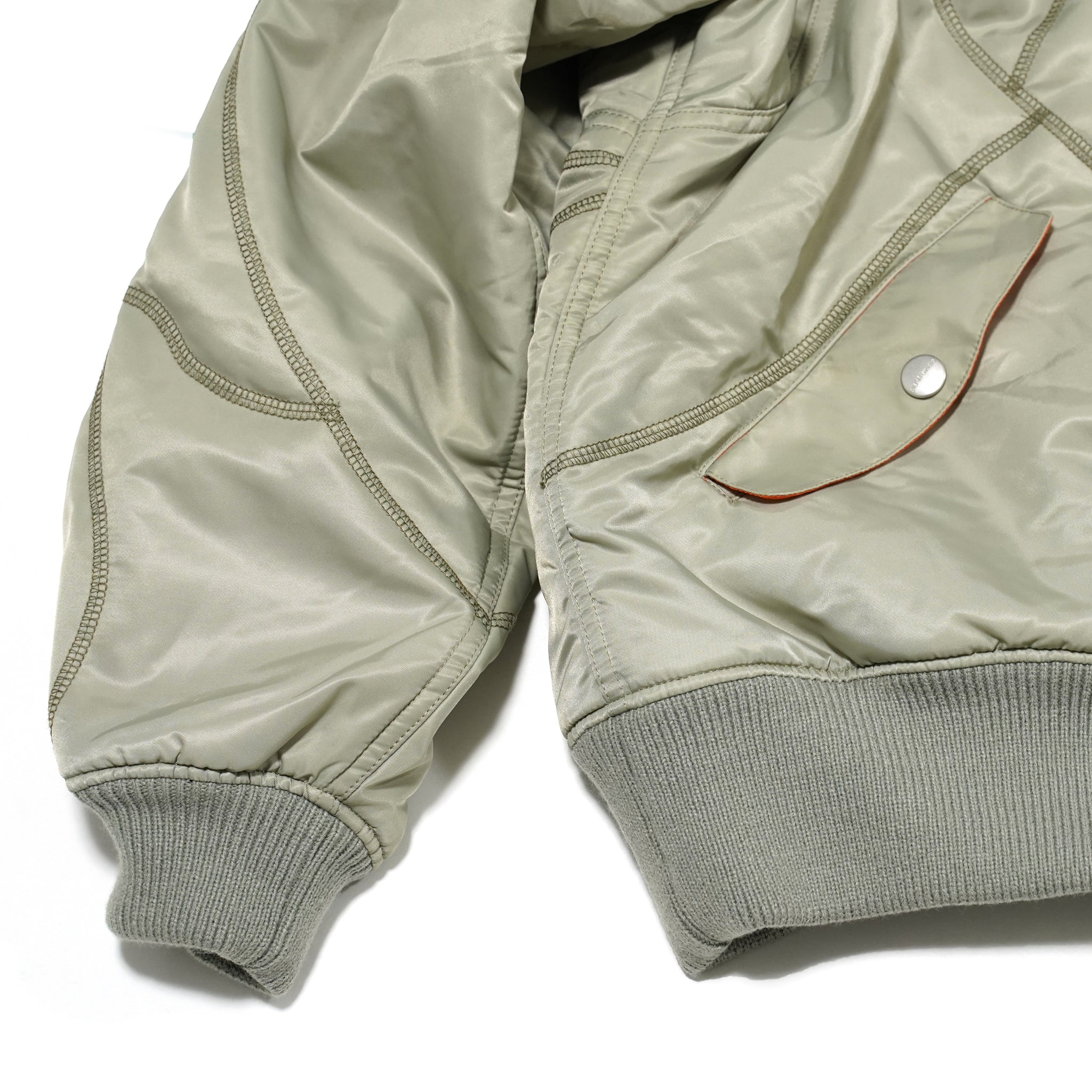 No:pw21j08 | Name:PUZZLE MA-1 JACKET | Color:Desert Sage-Orange | Size:1/2【PLATEAU STUDIO_プラトー スタジオ】【archive】