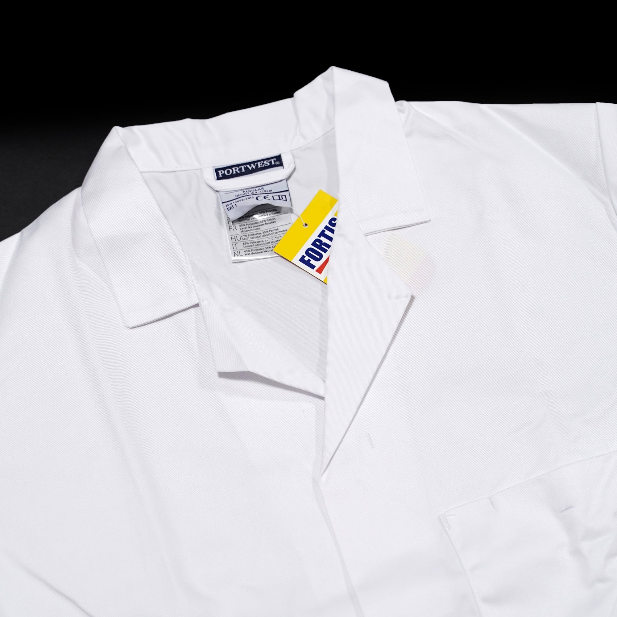 NO:2852 | Name:Standard Coat | Color:white | 【PORTWEST】【EIA】-PORTWEST-ADDICTION FUKUOKA