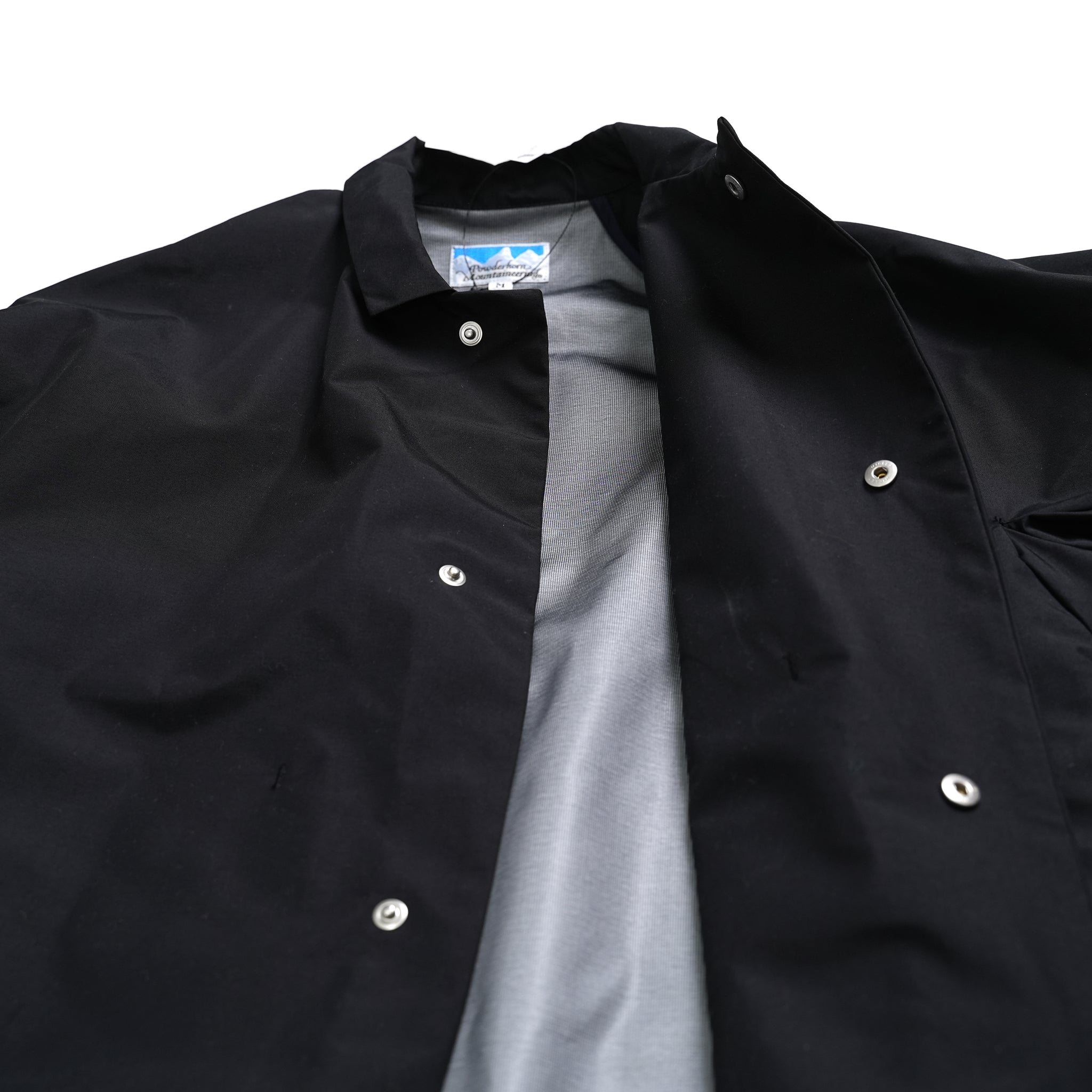 P.H.M. SHORT COAT – Black / Orange | POWDERHORN MOUNTAINEERING