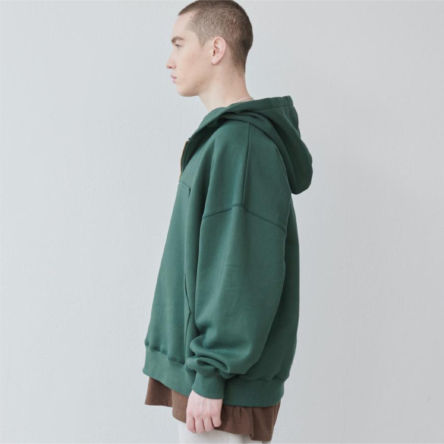 Lun_Big Pocket Half Zip Bicolor Hoodie – Crazy / Green | KELEN MEN
