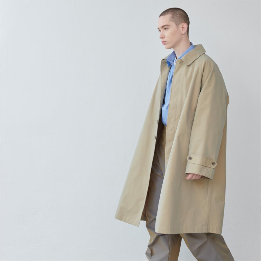 Graves_Bal Collar Coat – Offwhite / Beige / Charcoal / Black | KELEN MEN